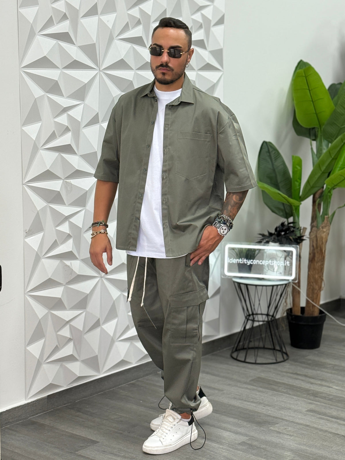 COORDINATO 104UG VERDE MILITARE NEW JOB BRAND