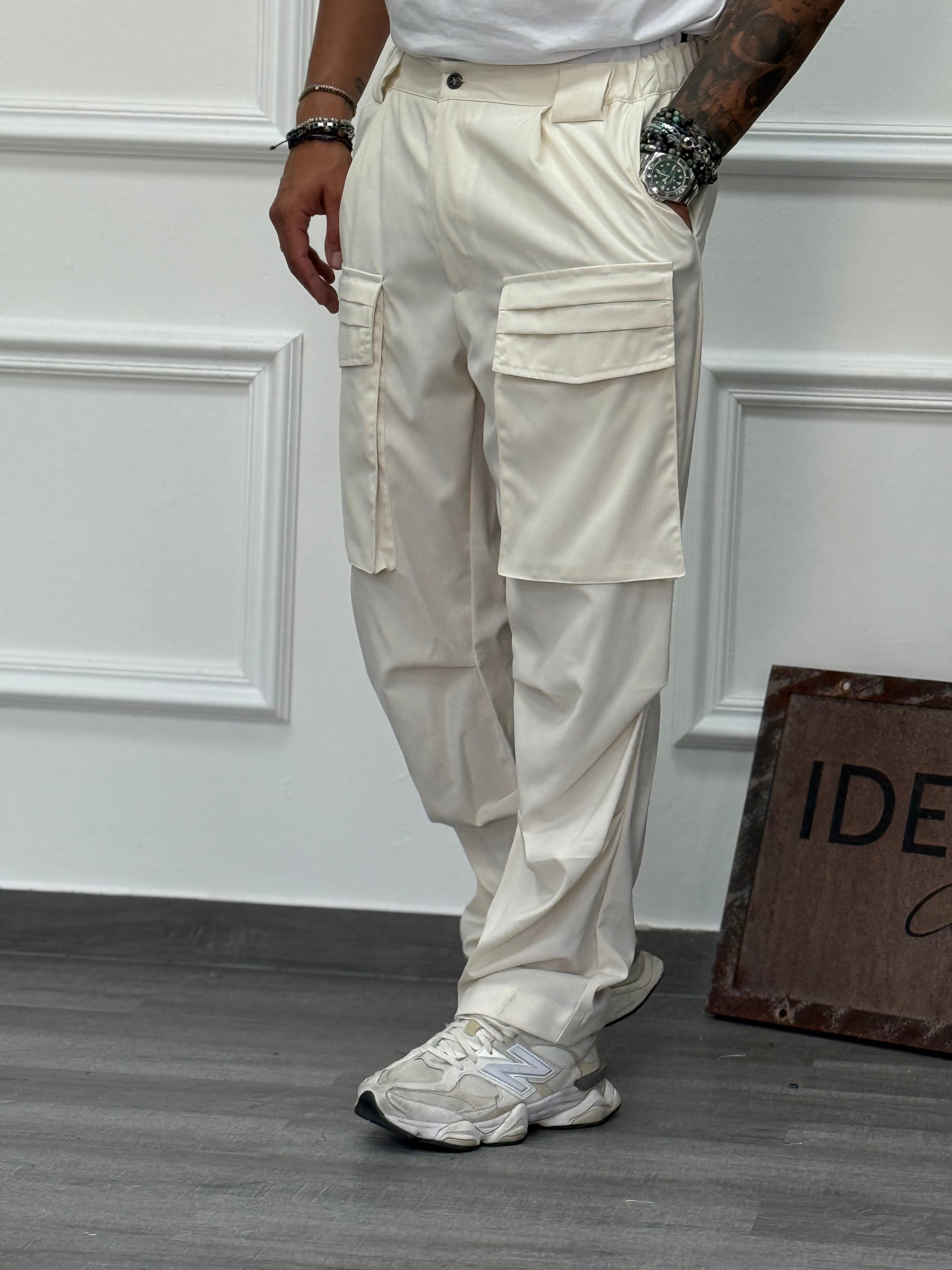 PANTALONE GREG  PANNA TASCONATO NEW JOB BRAND