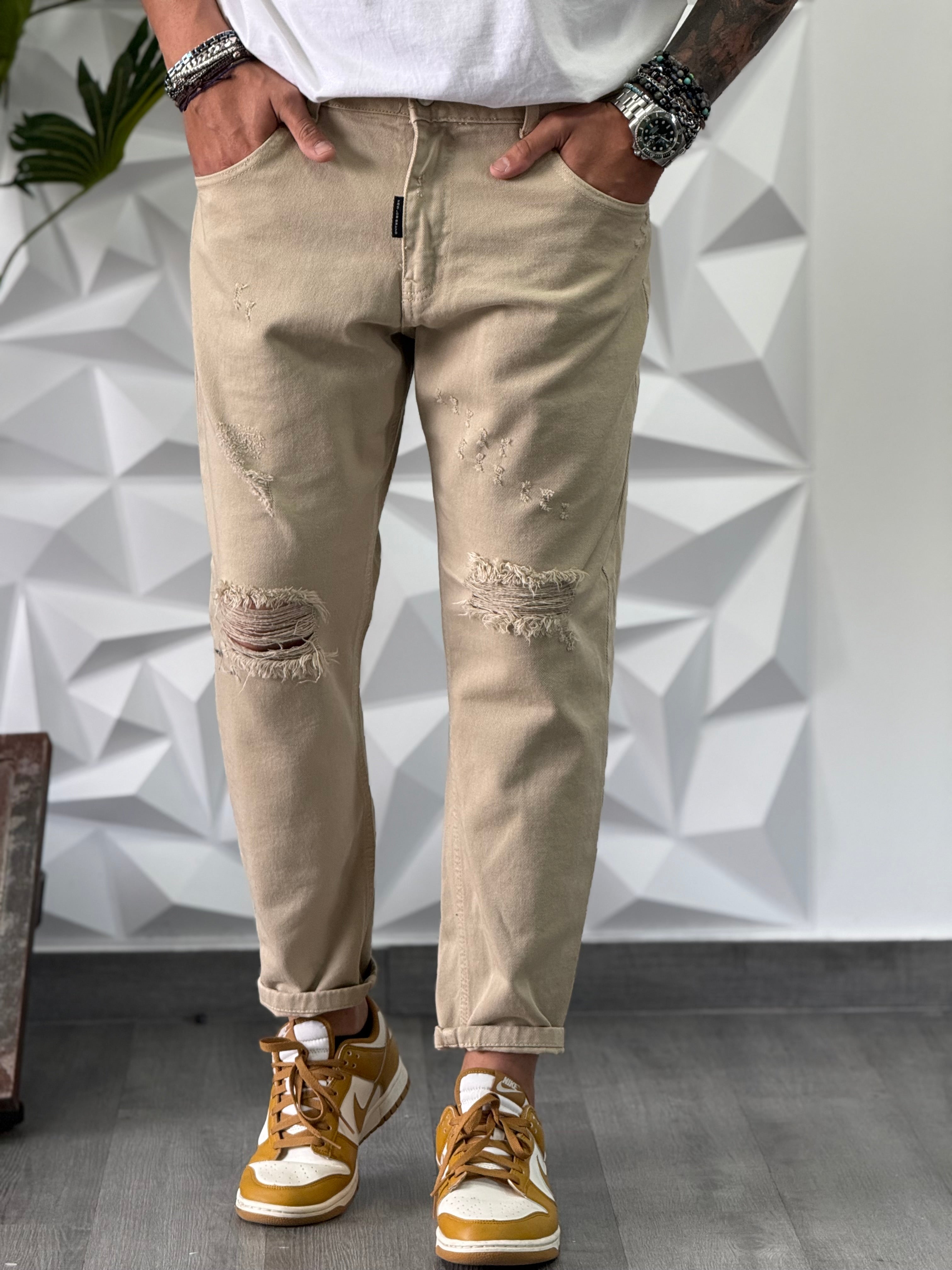 JEANS  ALF 7 BEIGE NEW JOB BRAND