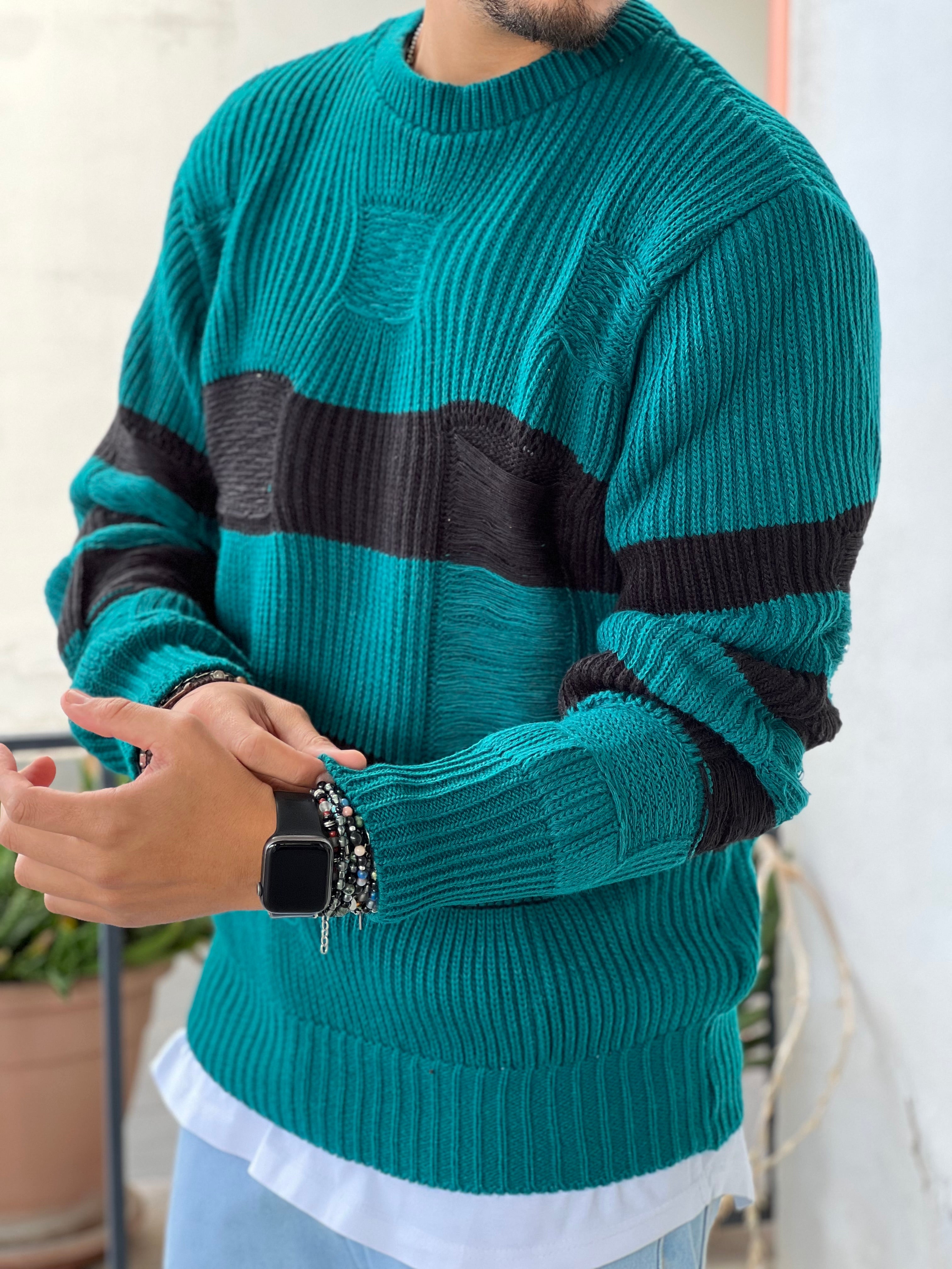 PULLOVER FASCIA STRAPPI VERDE  NEW JOB BRAND