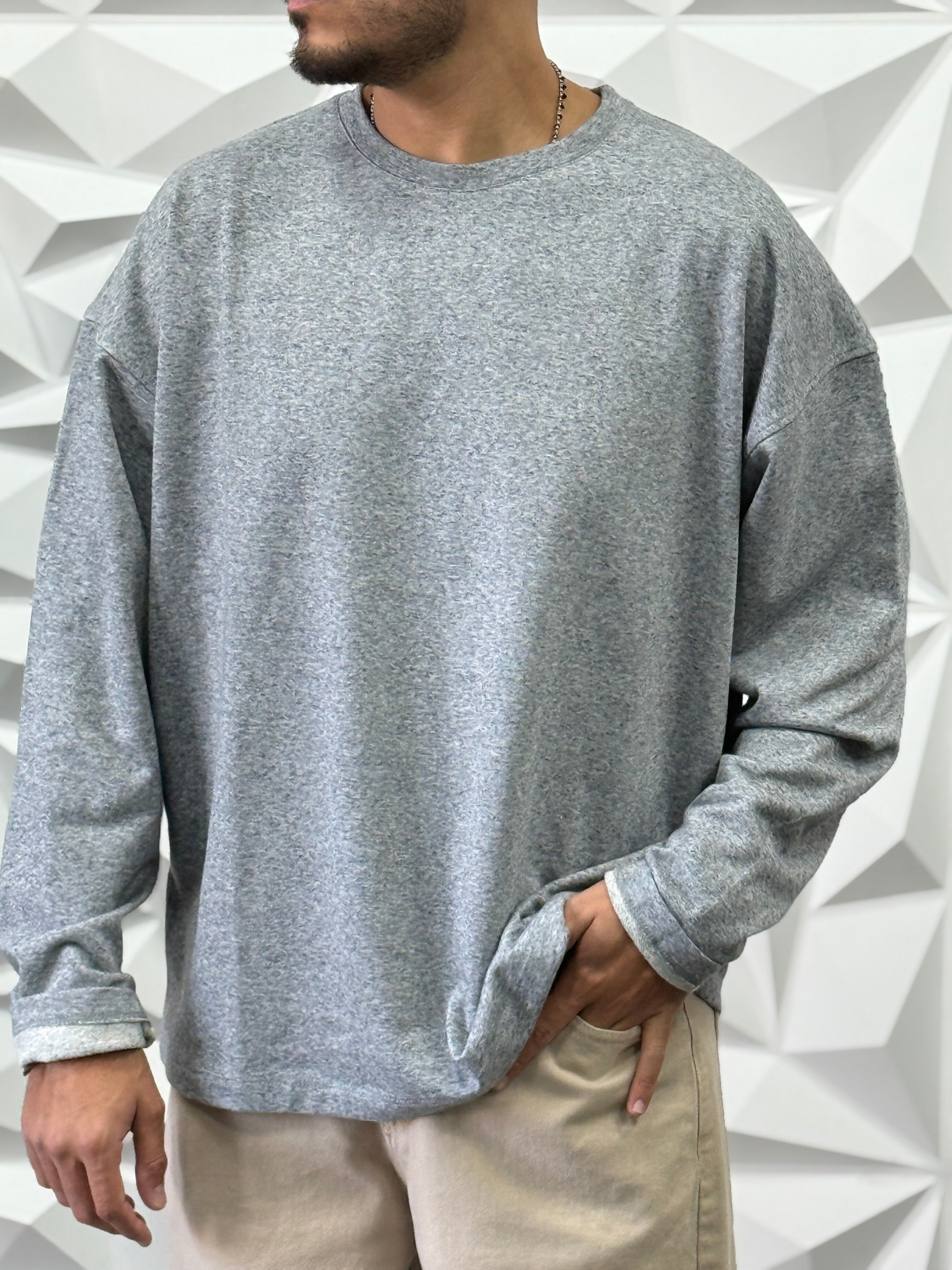 Shirt lu21 OVER grigia new Job Brand