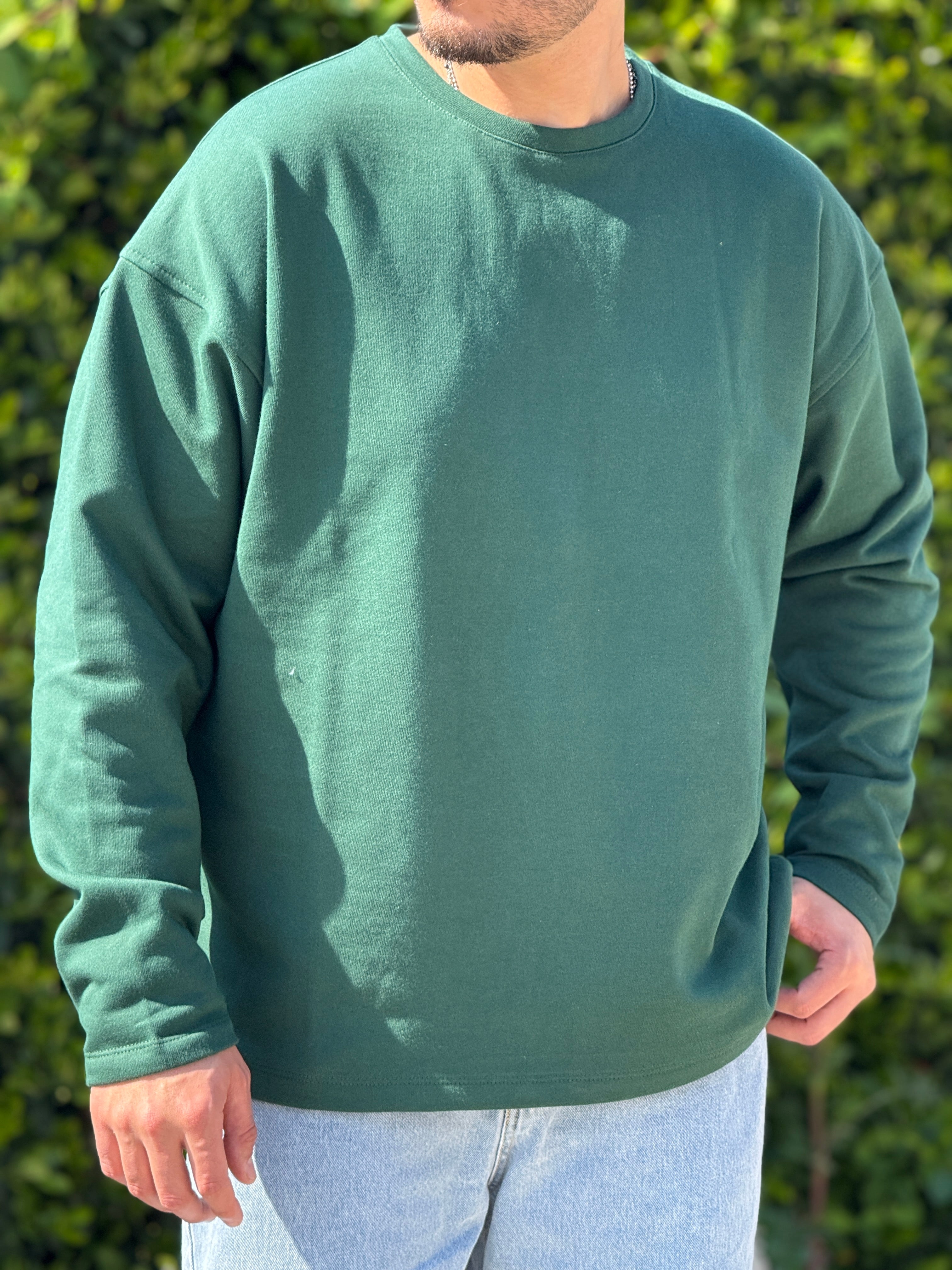 Shirt 300gr over  verde new Job Brand