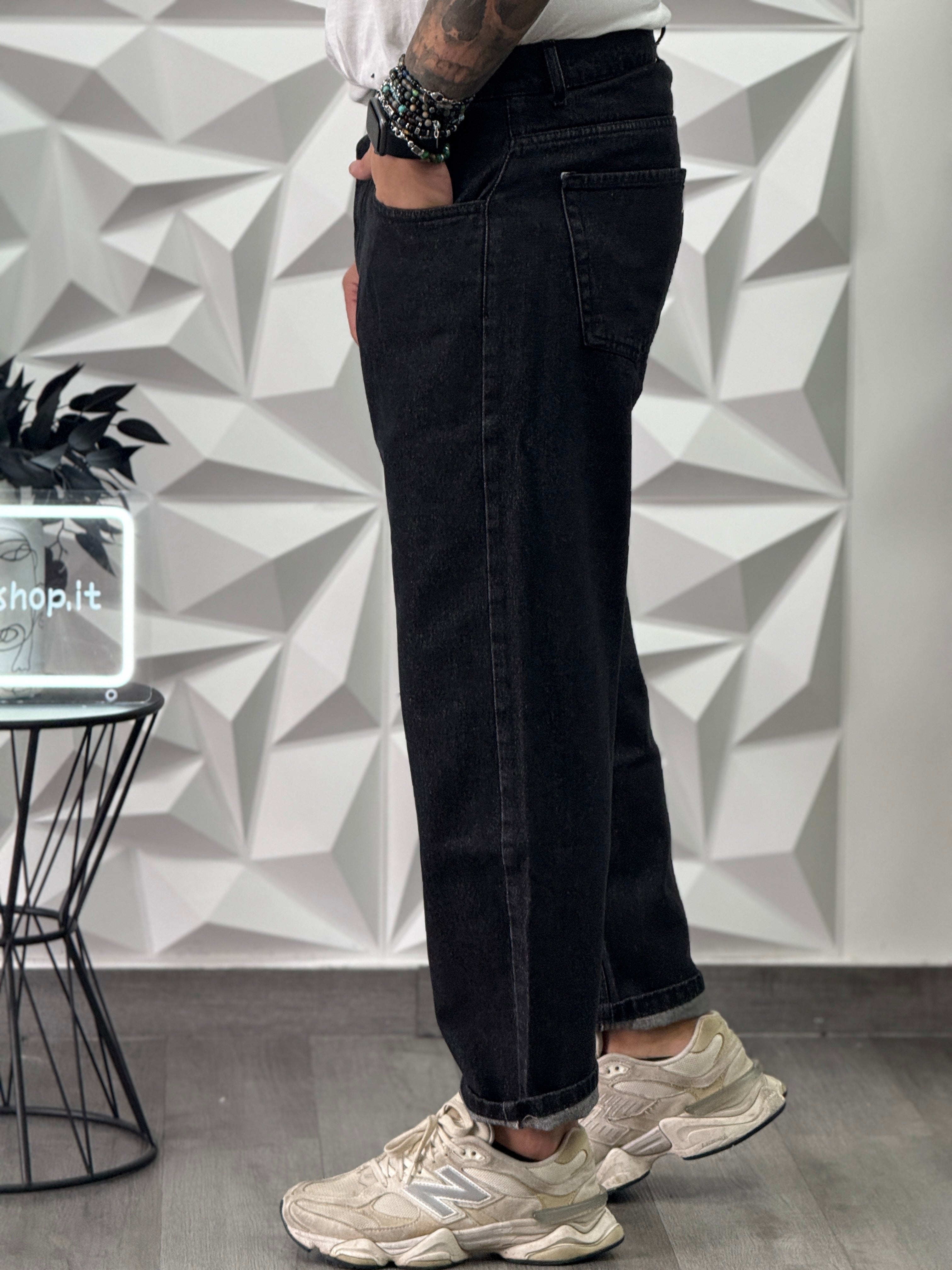 Jeans Canaria fv  nero jeansato  New Job Brand