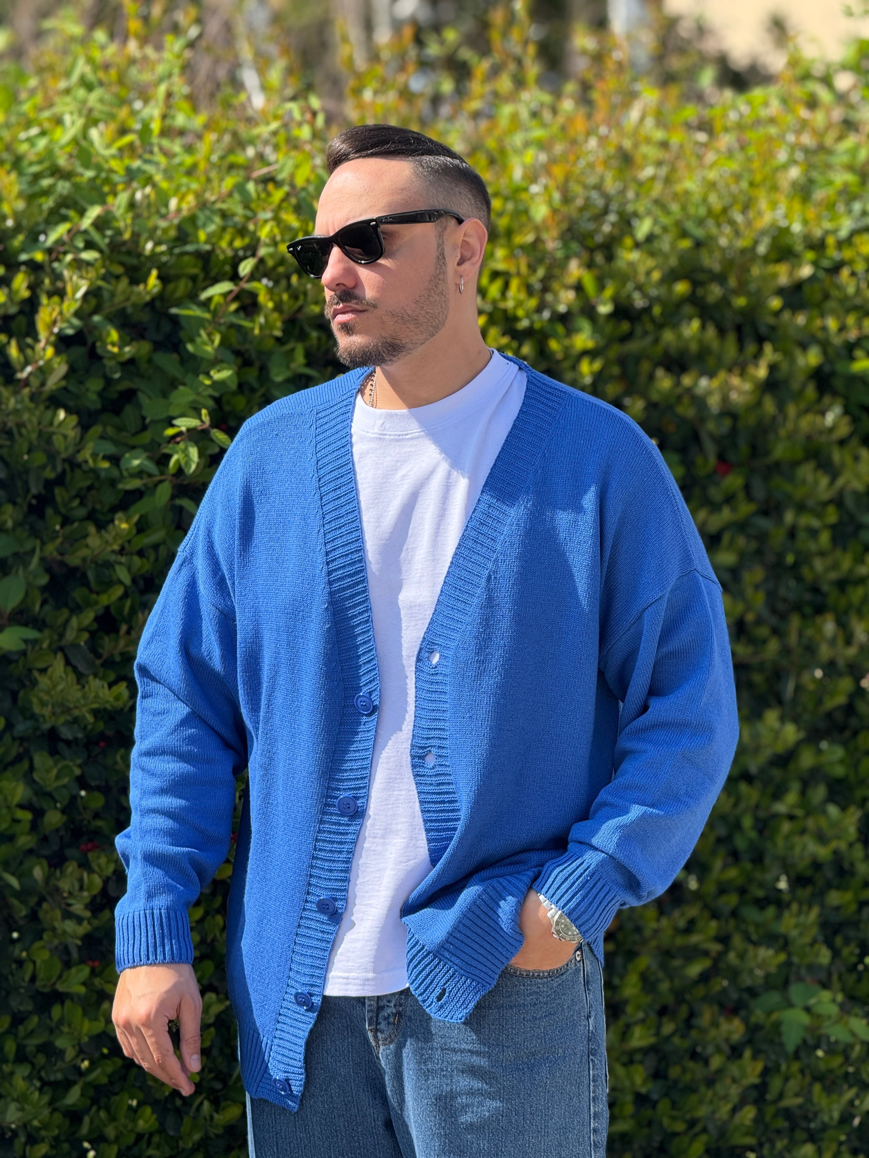 Cardigan over in filo royal New Job Brand