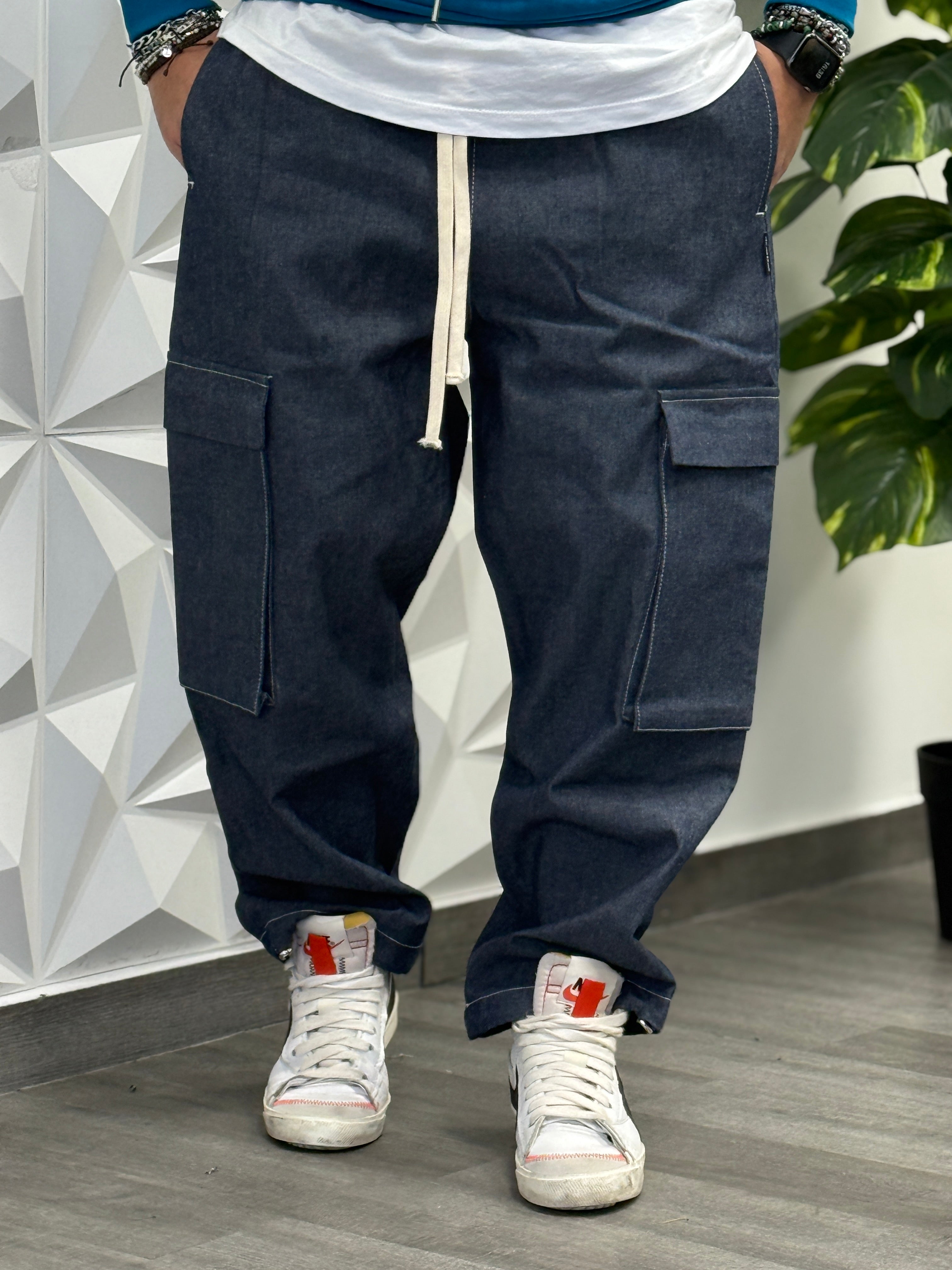 PANTALACCIO SOHO JEANSATO CARGO FONDO AMPIO NEW JOB BRAND