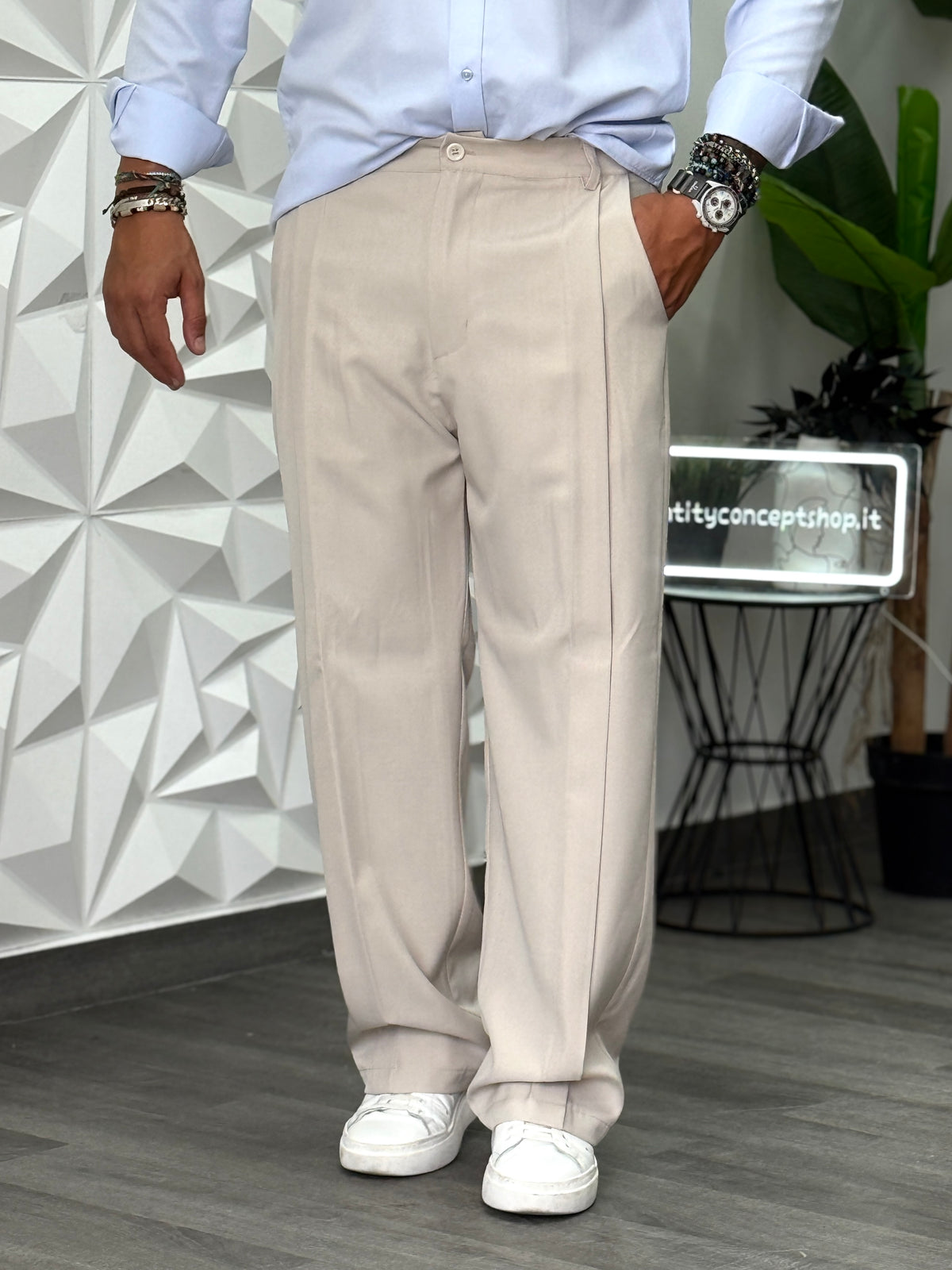 PANTALONE CETARA BEIGE  NEW JOB BRAND