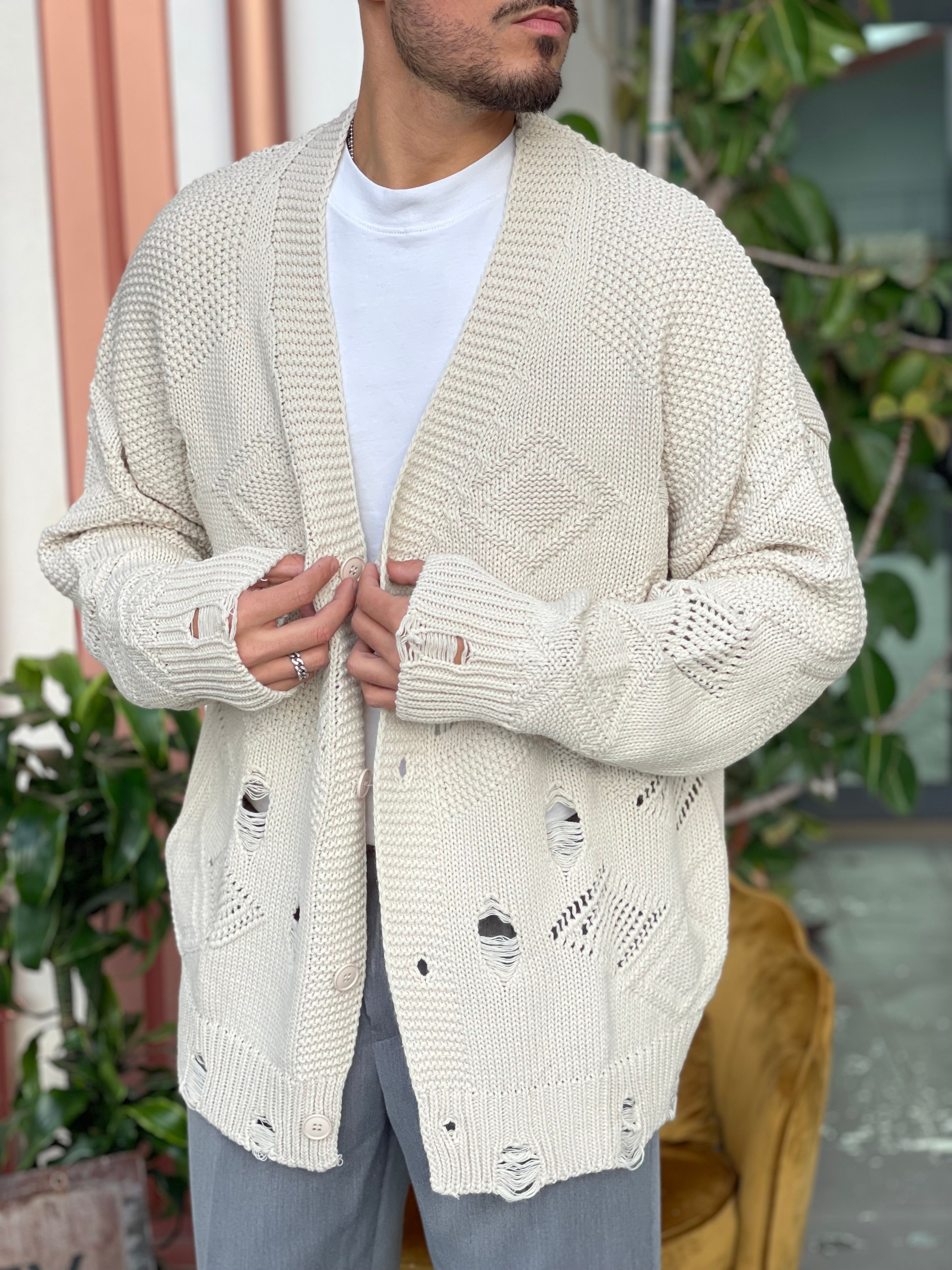 CARDIGAN OVERISZE BEIGE NEW JOB BRAND