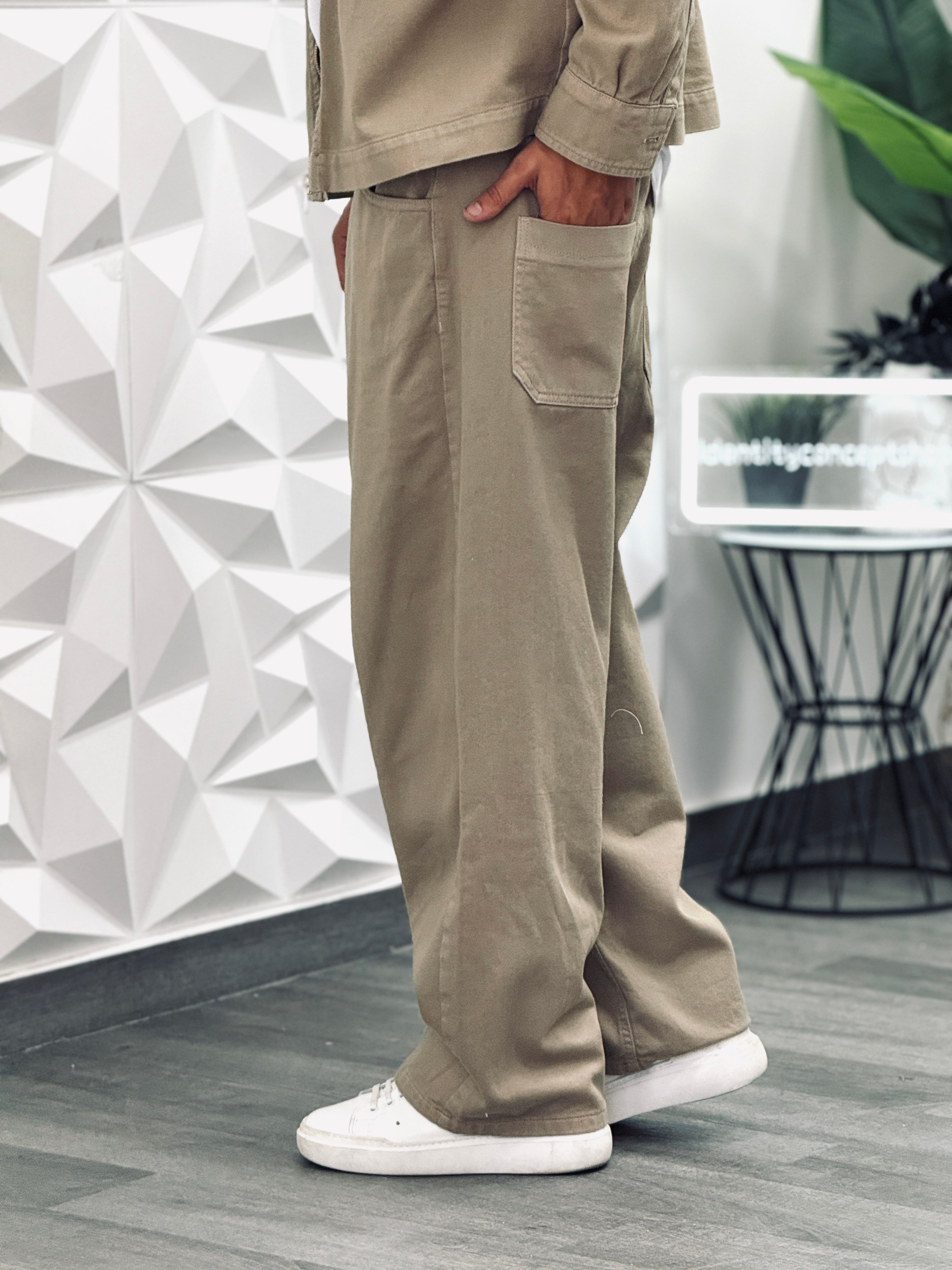 COORDINATO BAGGY BEIGE NEW JOB BRAND