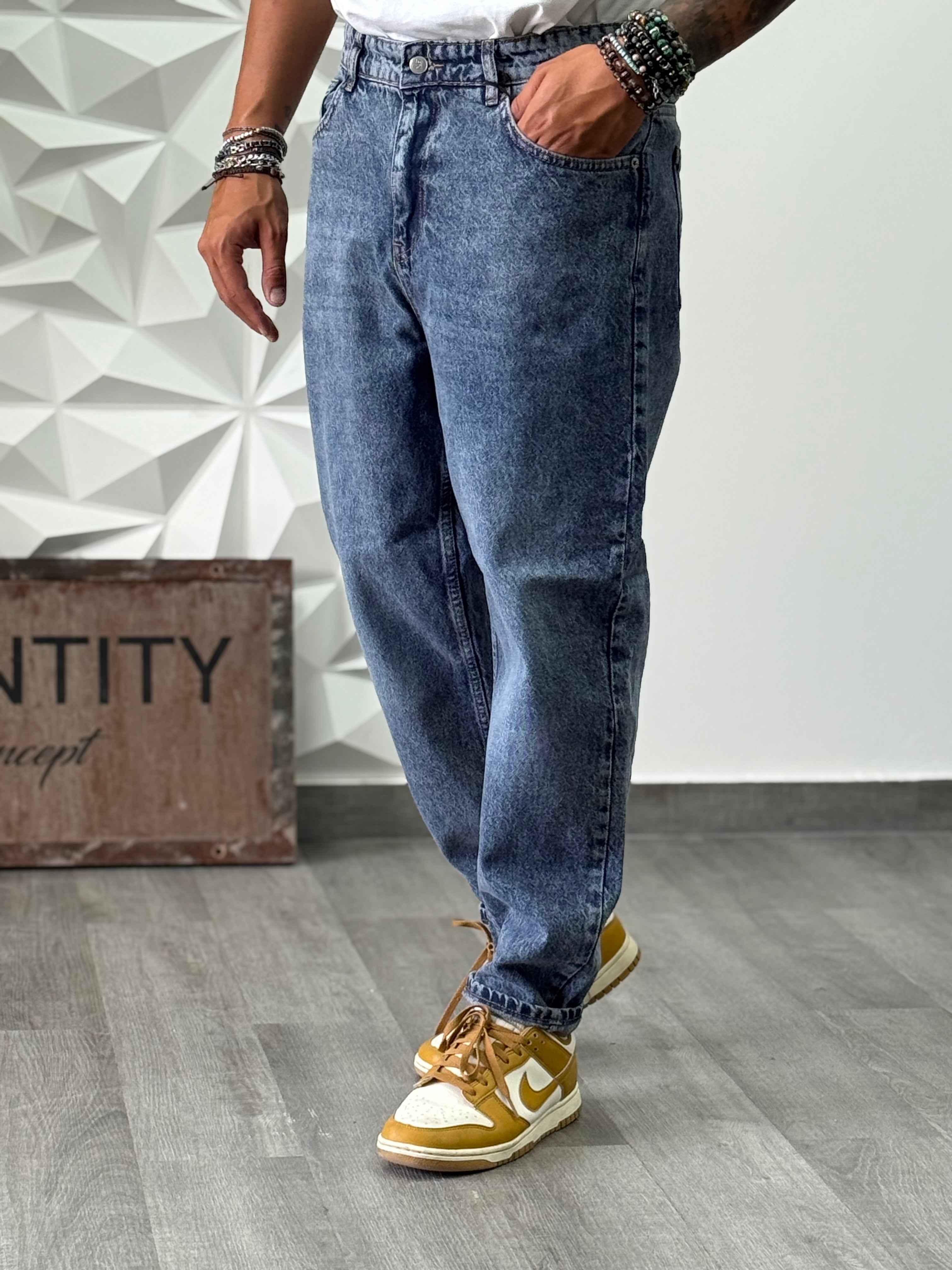 JEANS SAN PEDRO MARMORIZZATO SCURO NEW JOB BRAND