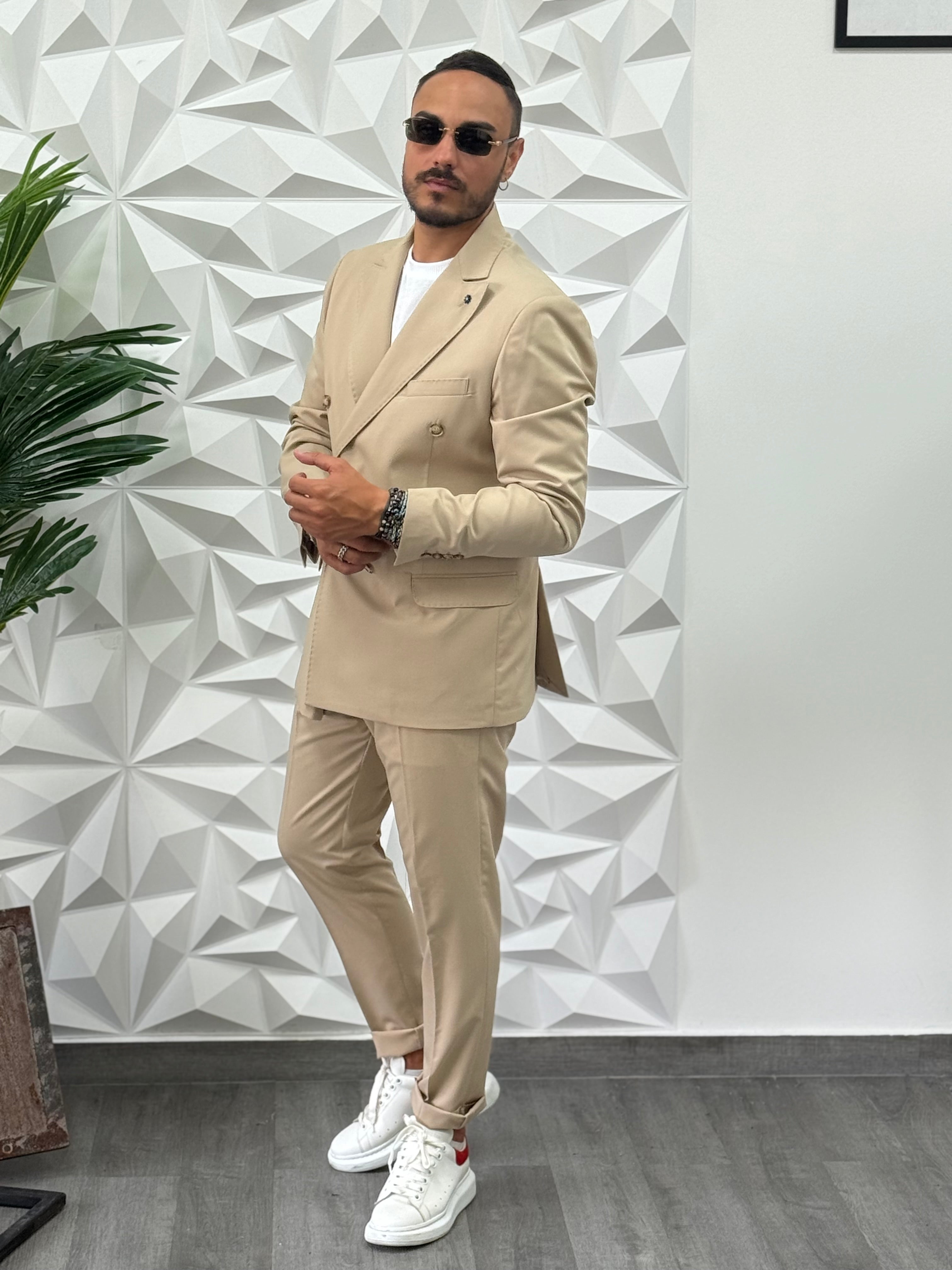 ABITO DOPPIOPETTO POSITIVE BEIGE
