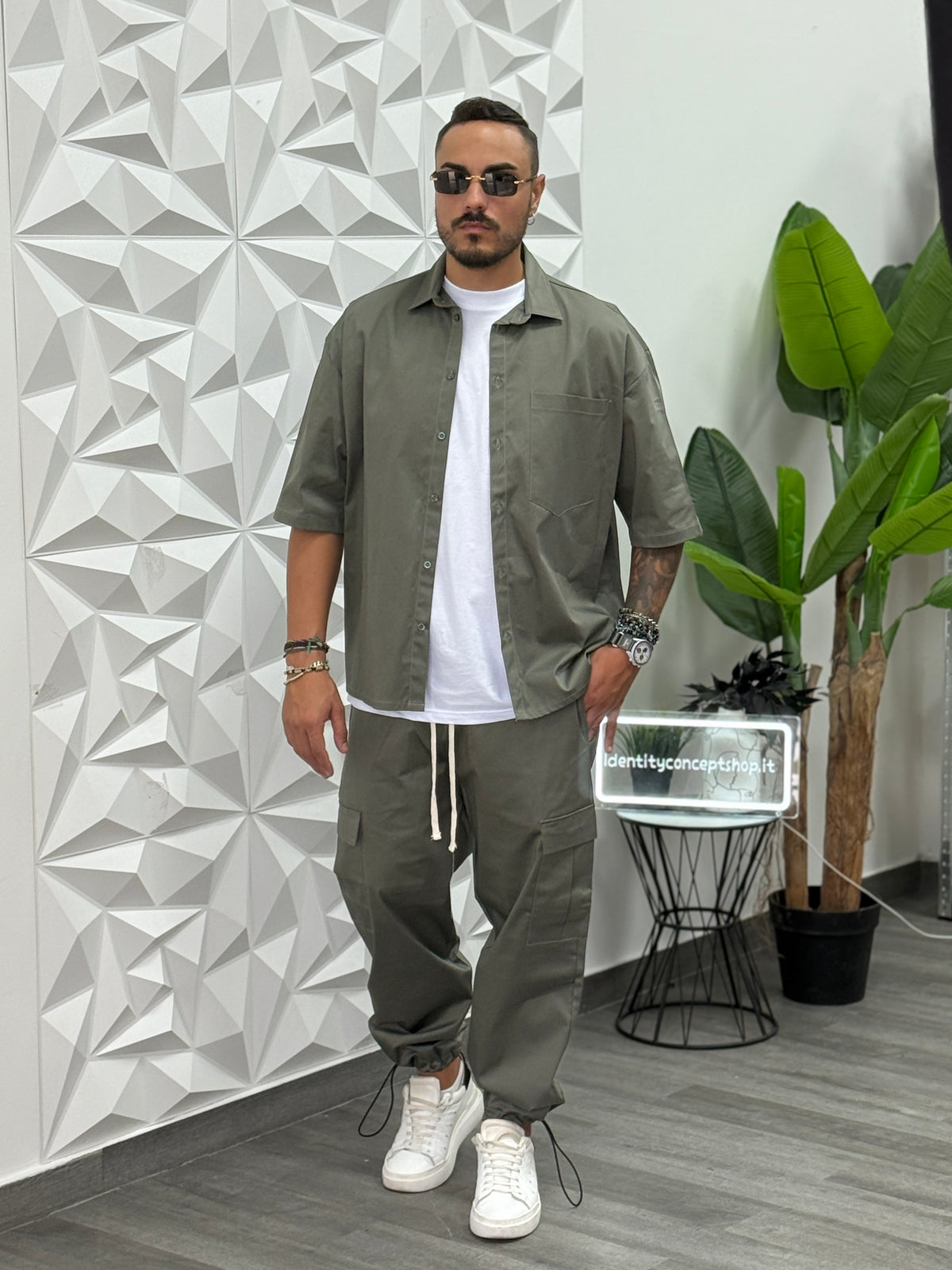 COORDINATO 104UG VERDE MILITARE NEW JOB BRAND