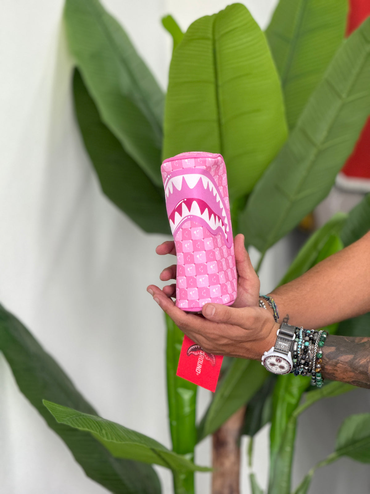 SPRAYGROUND astuccio shinobi sharks in paris rosa