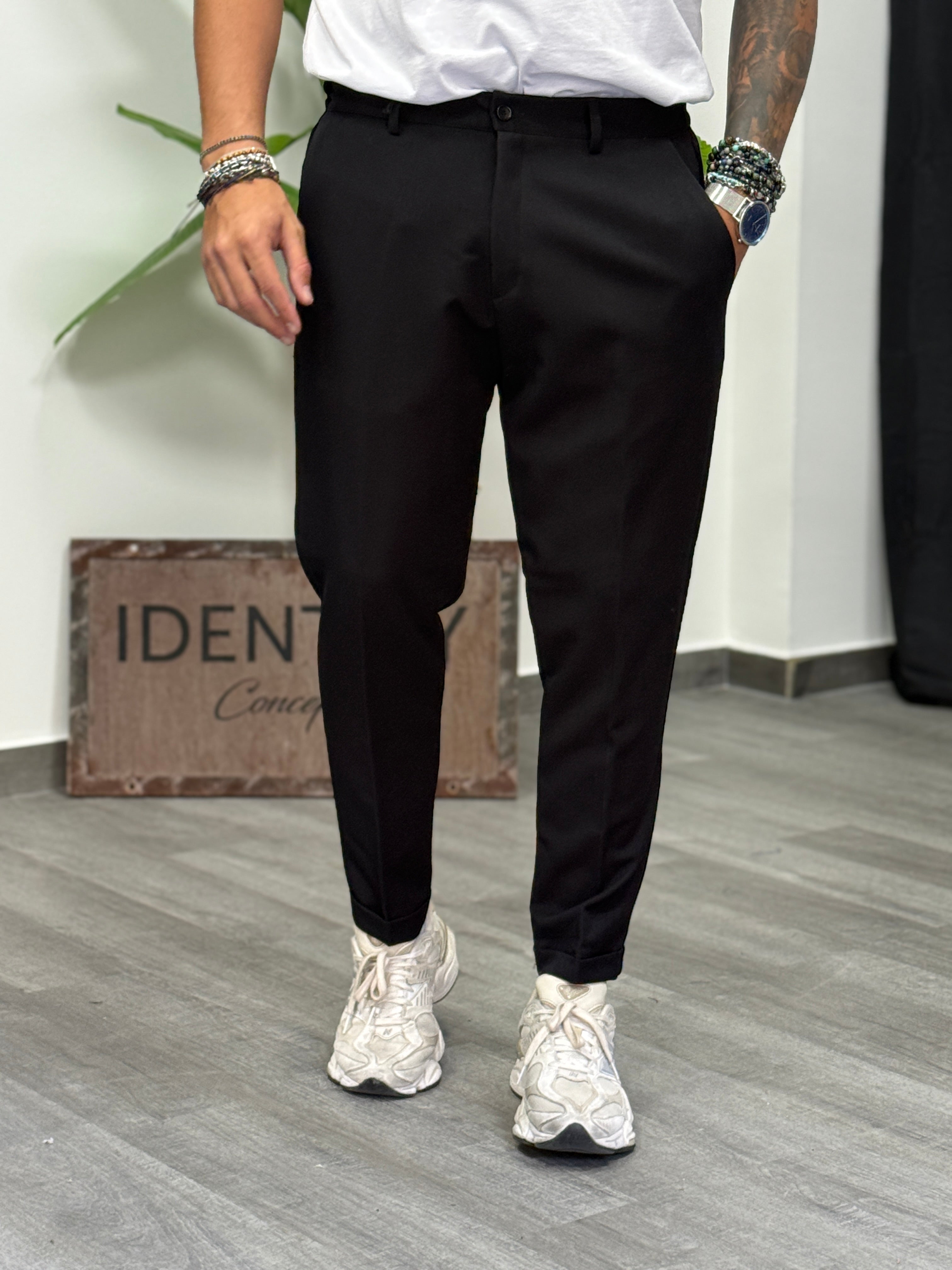 PANTALONE TRUES/BOTTONE NERO  NEW JOB BRAND