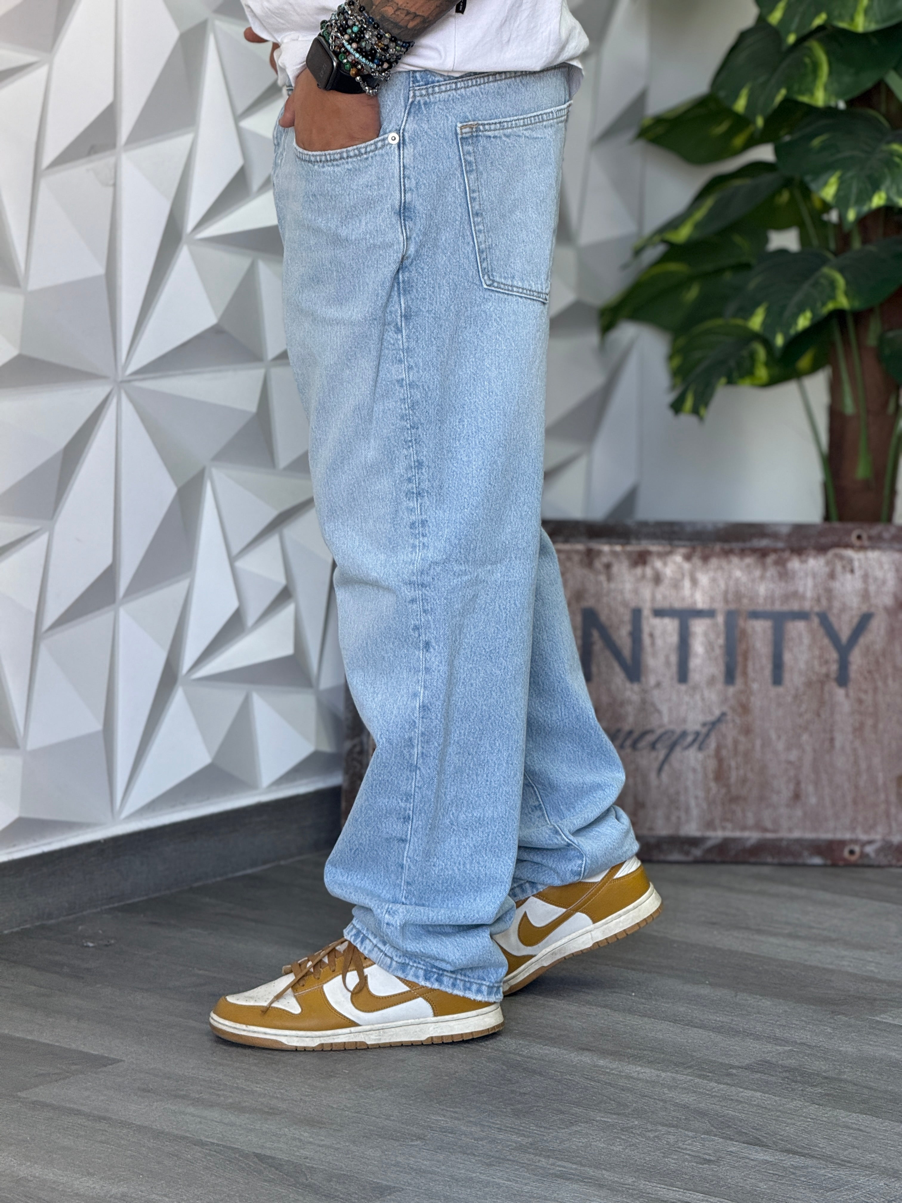 Jeans Baggy 1 Lavaggio  chiaro