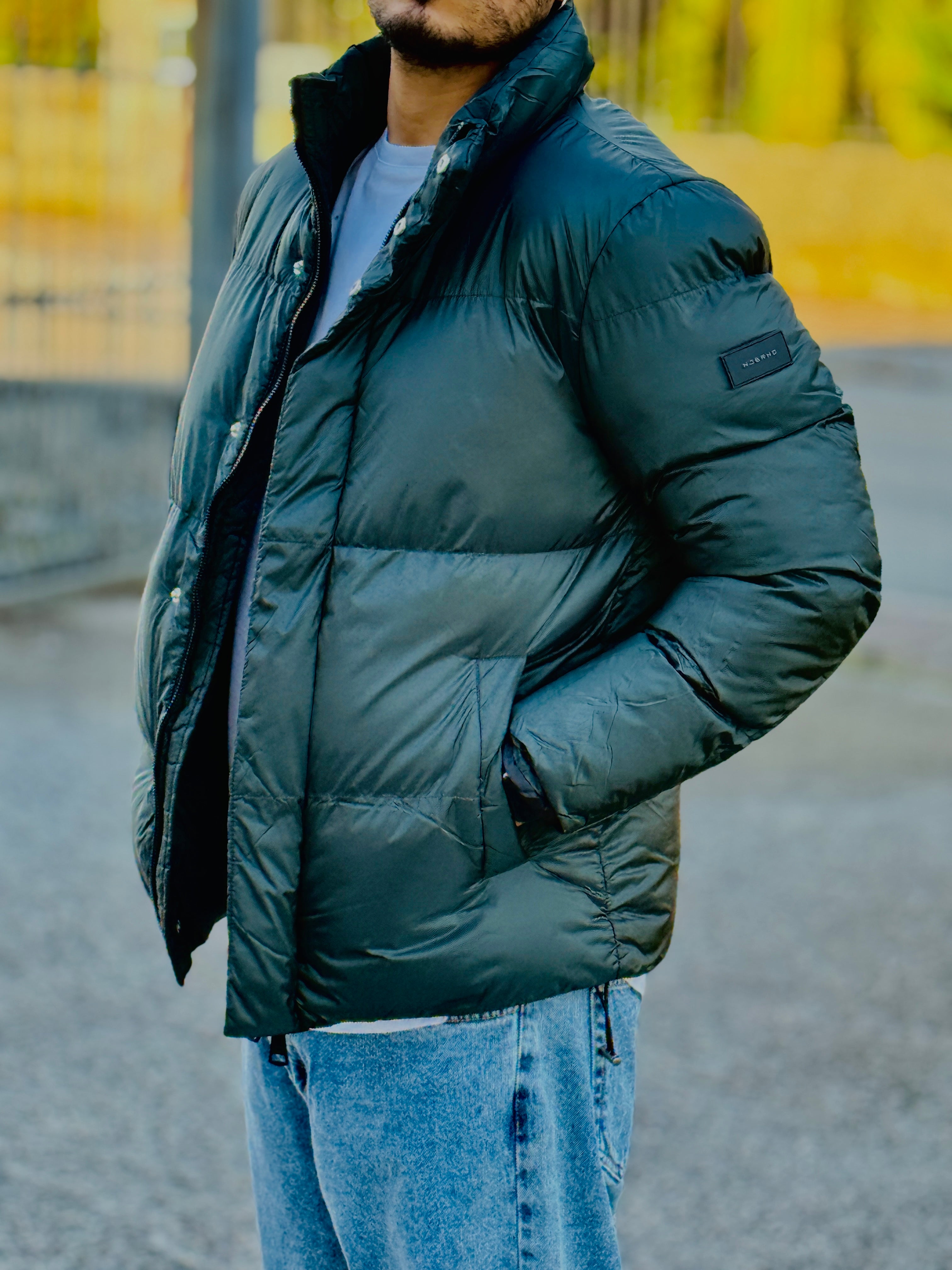 BOMBER MEZZOCOLLO VERDE NEW JOB BRAND