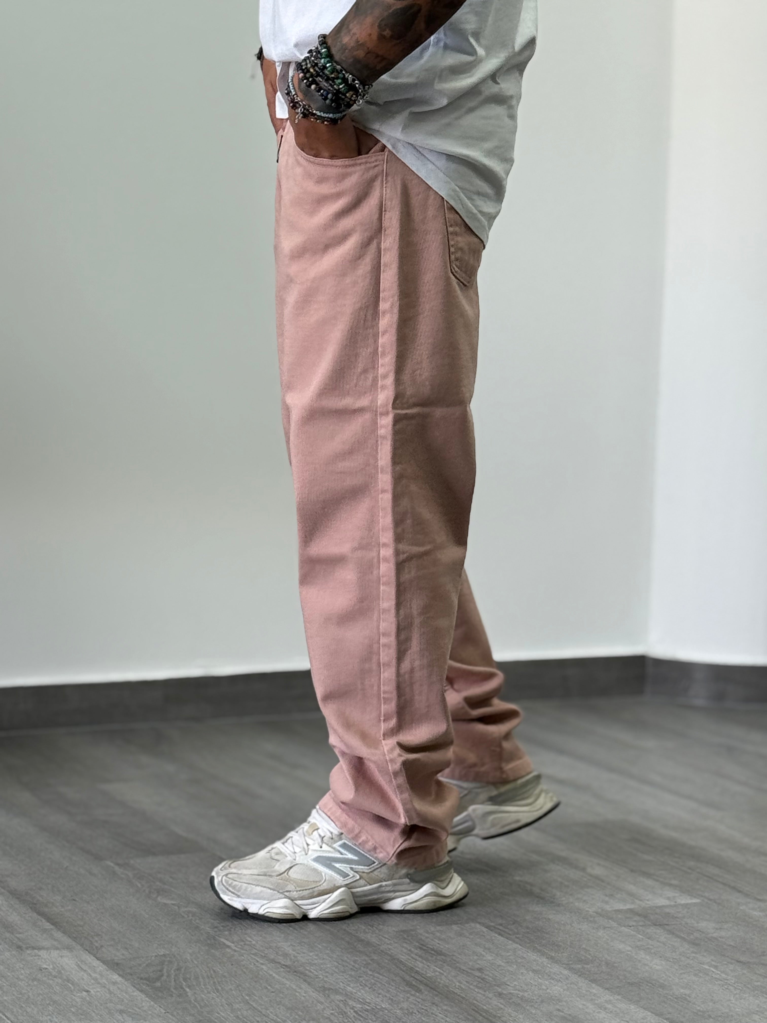 Jeans canoa rosa antico new job brand