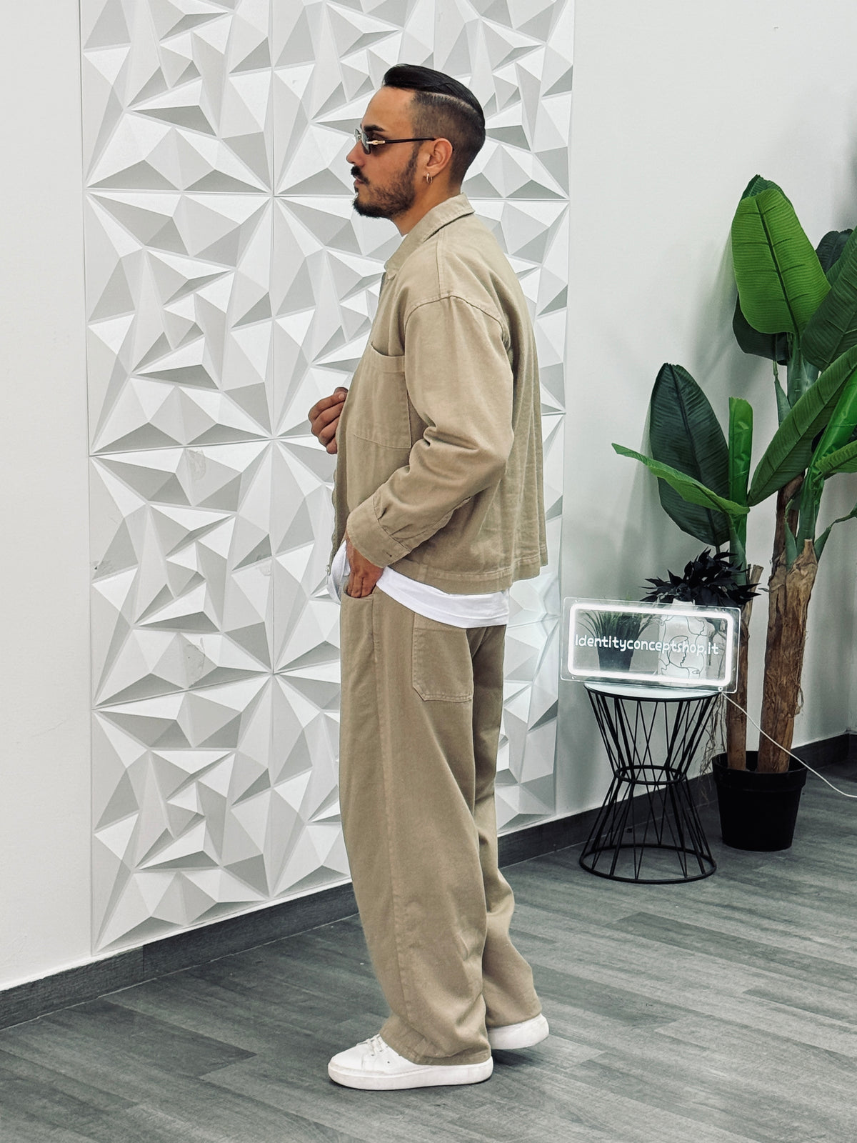 COORDINATO BAGGY BEIGE NEW JOB BRAND