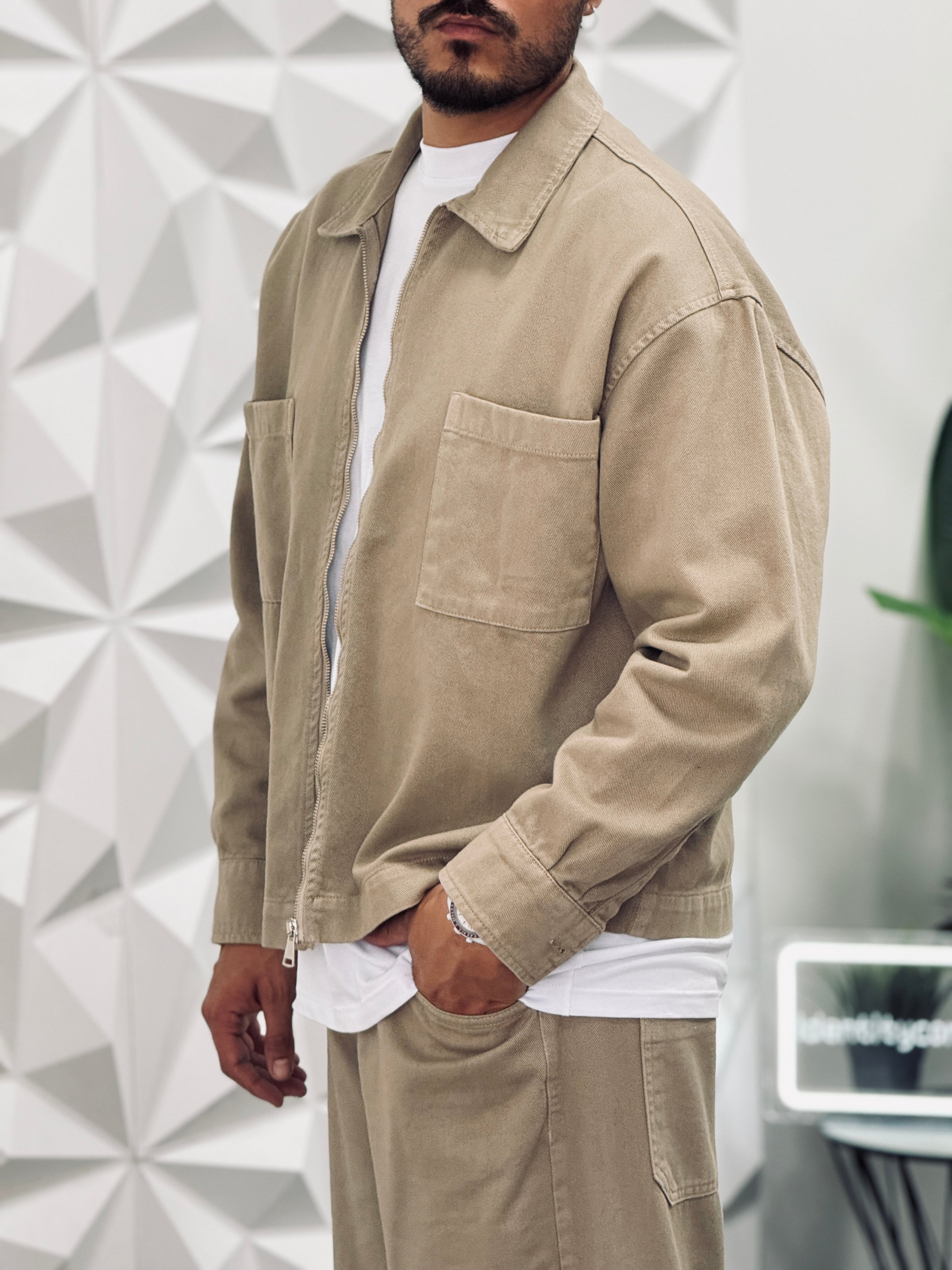 COORDINATO BAGGY BEIGE NEW JOB BRAND