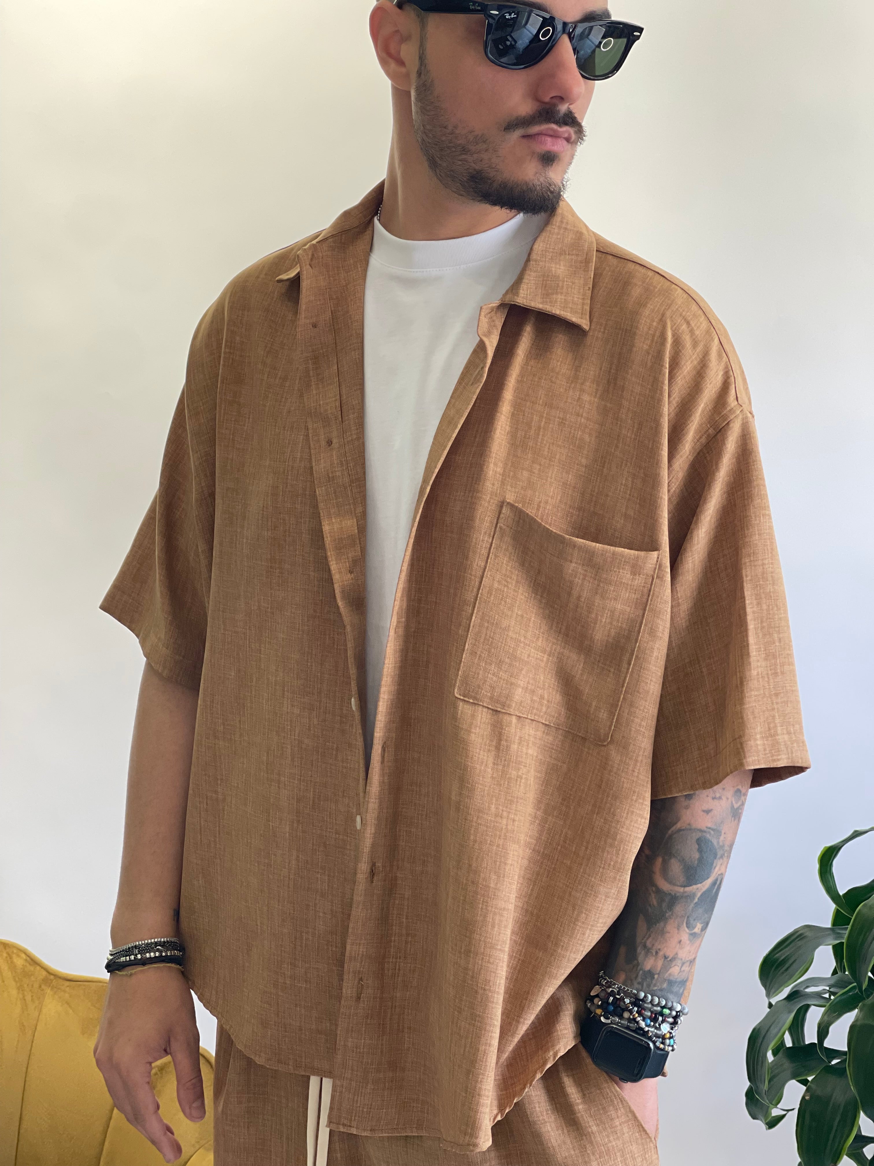 CAMICIA OVER Tabacco New Job Brand