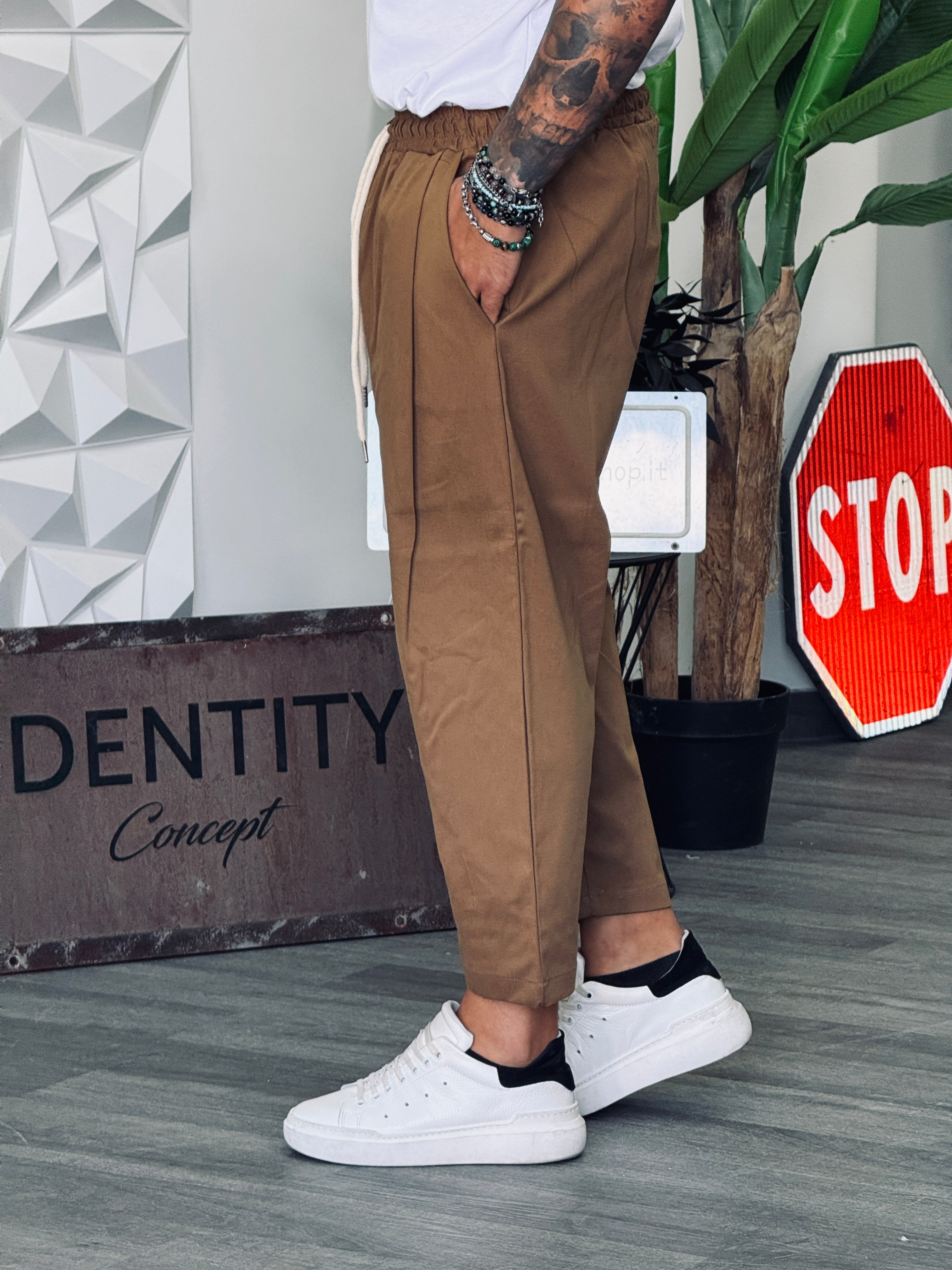 PANTALACCIO NEW DIK GABARDINA BISCOTTO  NEW JOB BRAND