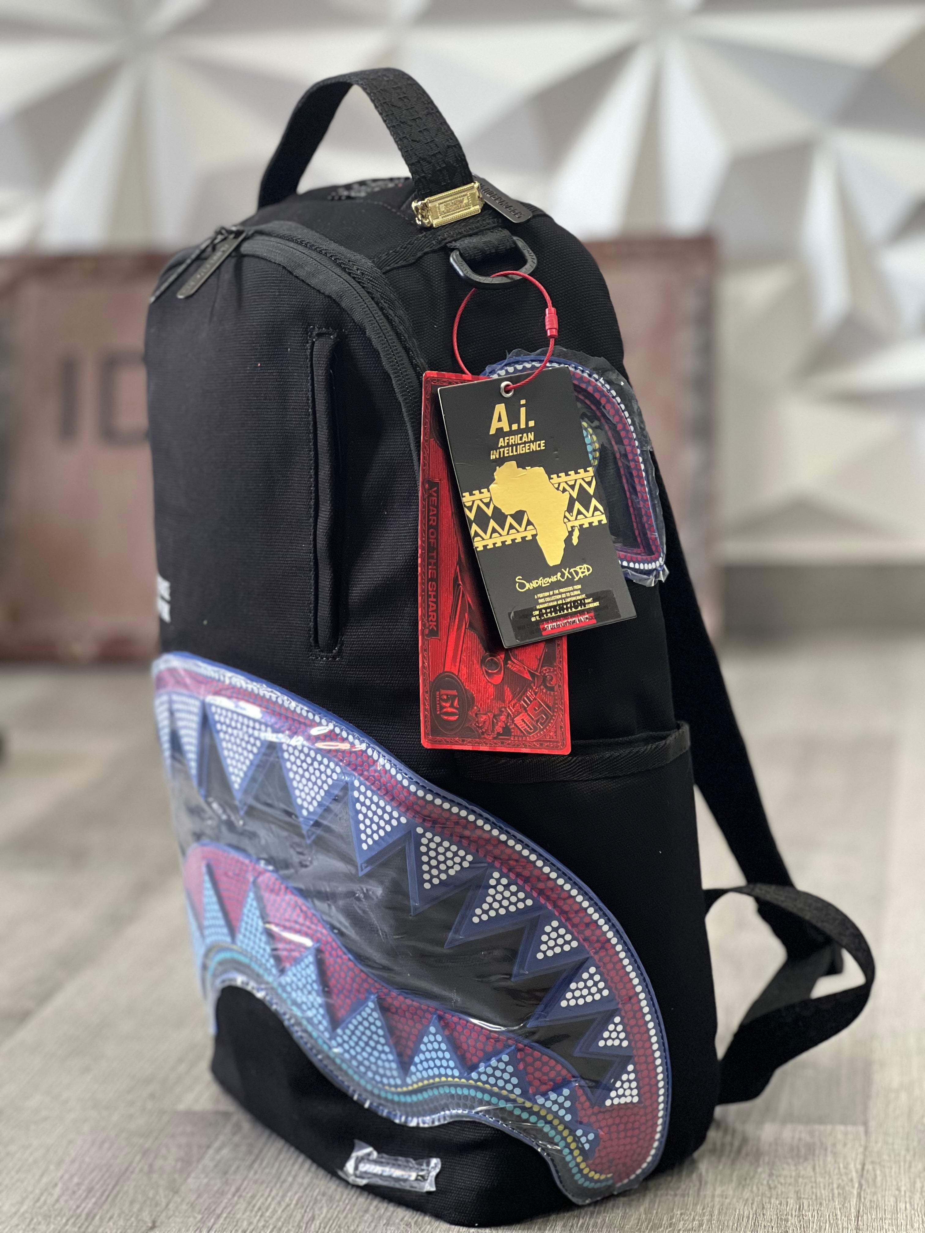 SPRAYGROUND ZAINO AI SF CENTRAL  910B7403NSZ cotone nero