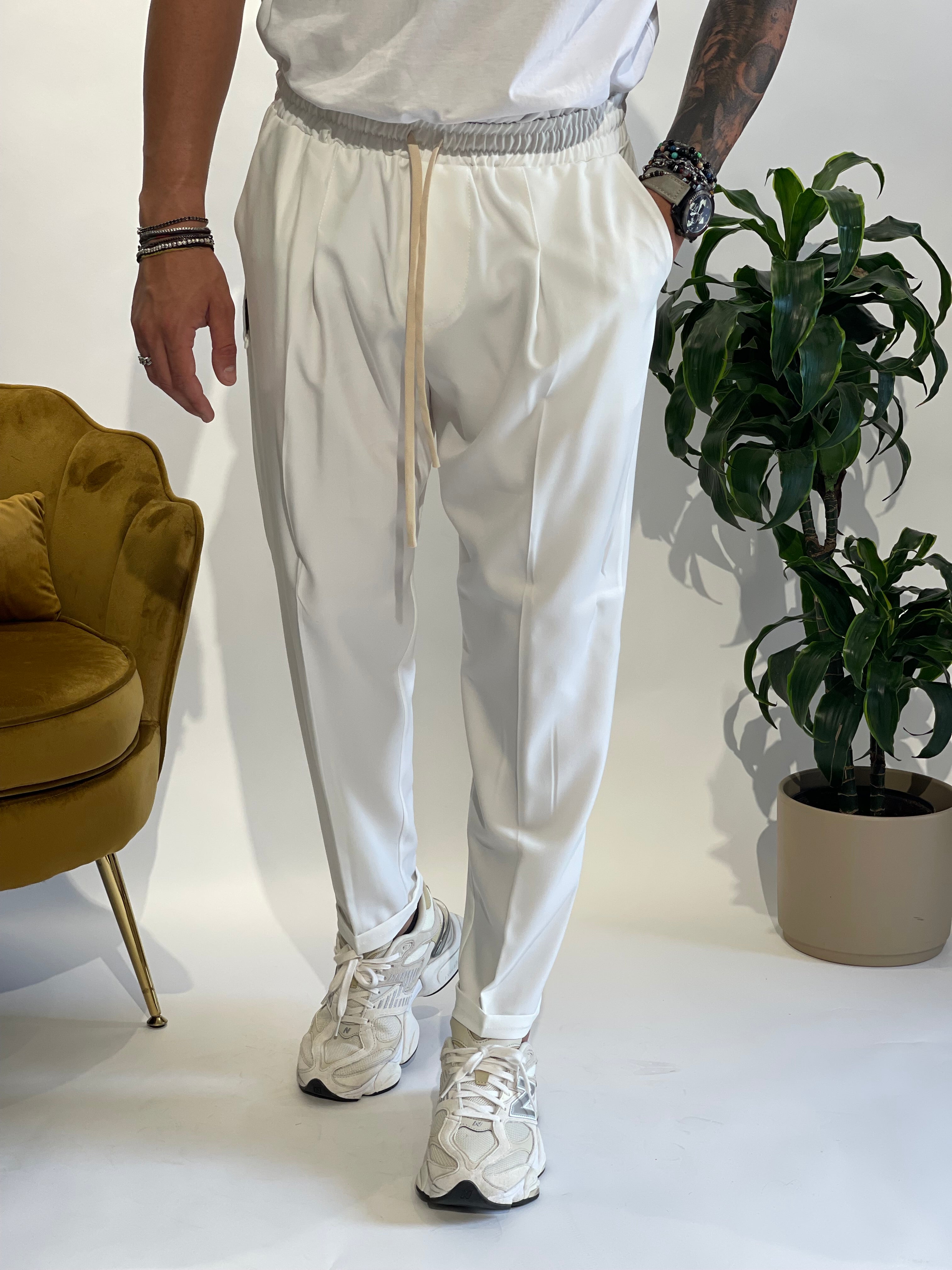 PANT TRUES NJB BIANCO