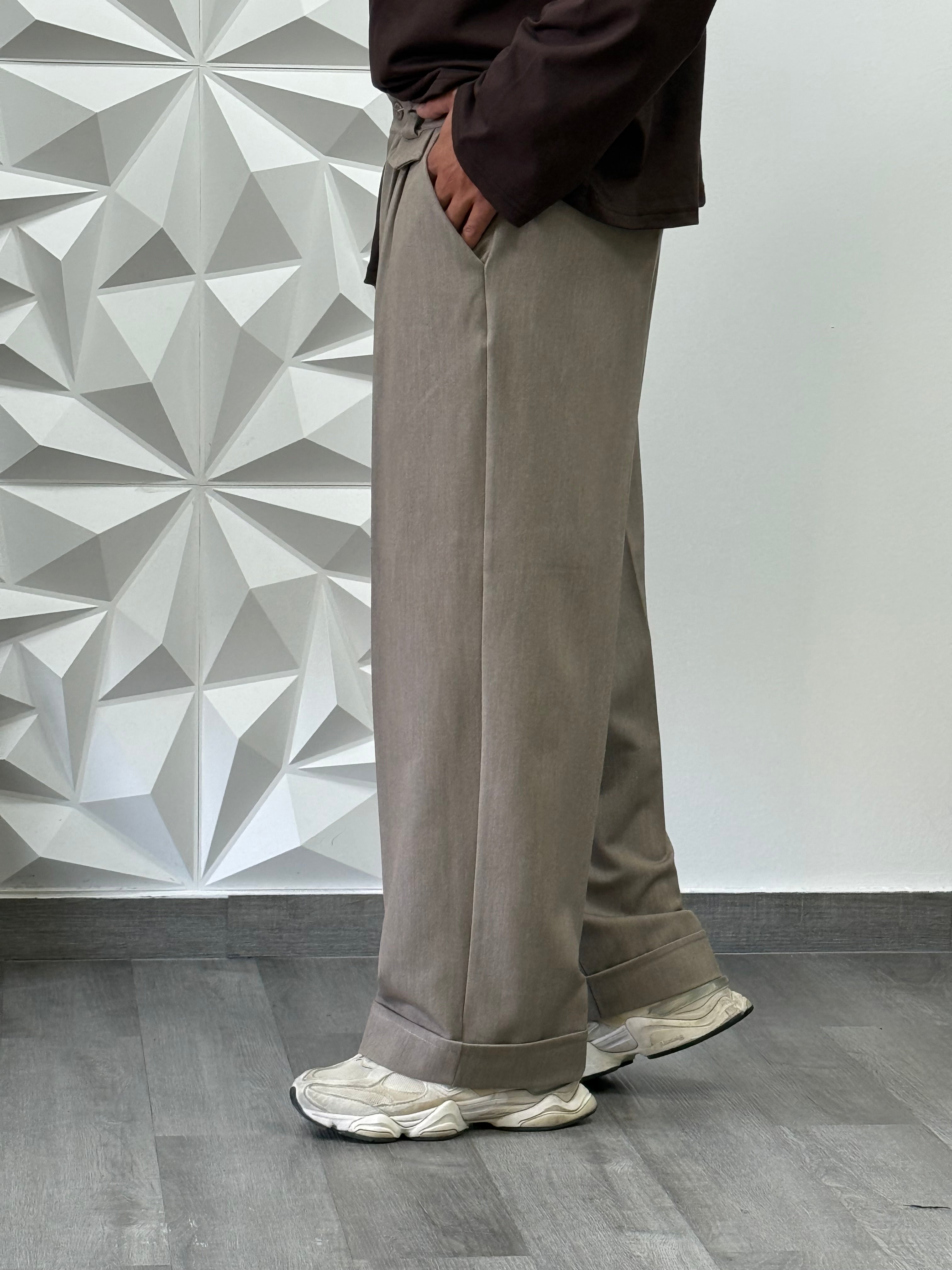 Pantalone Paris beige fiammato new job brand