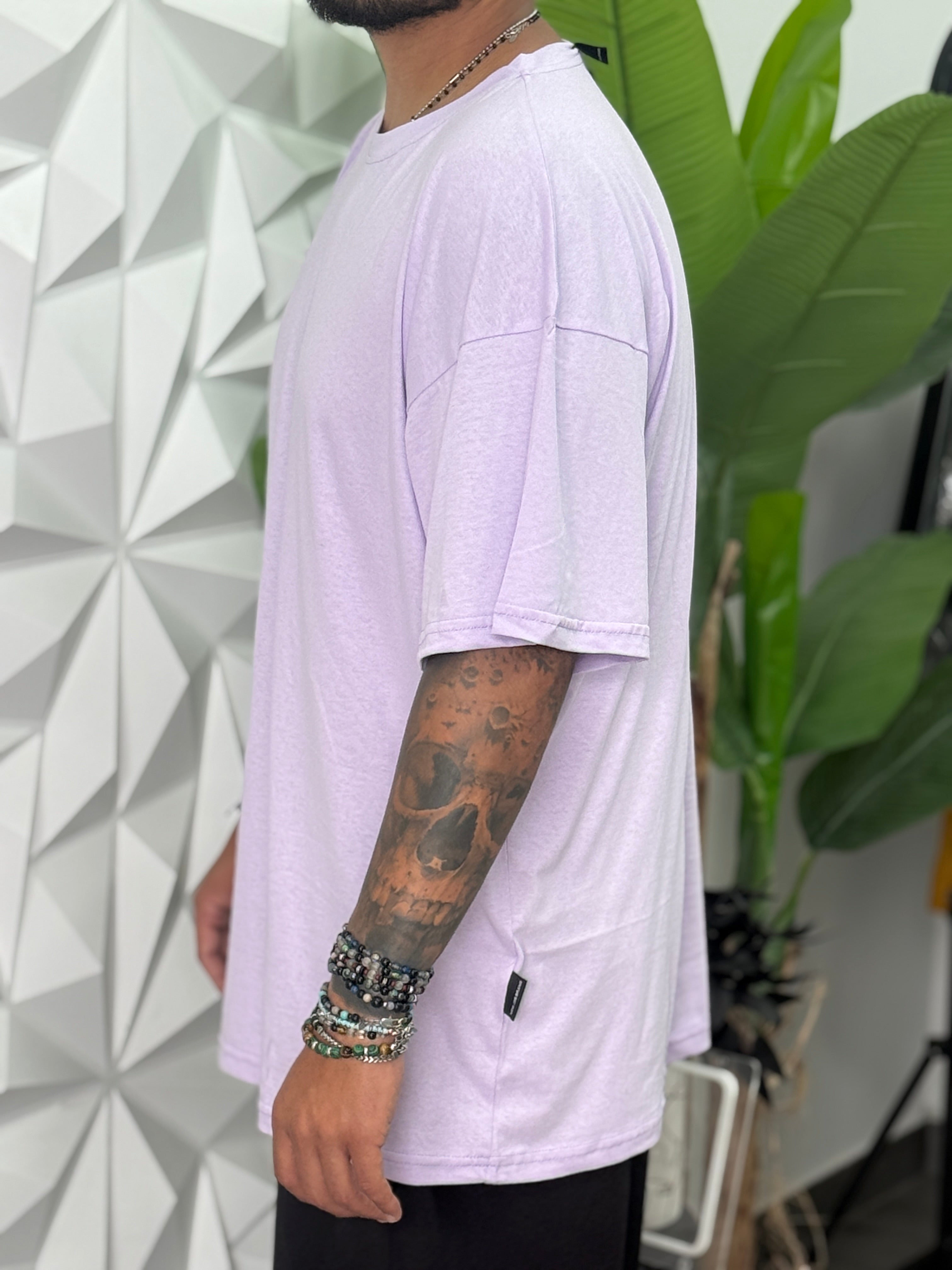 T-SHIRT TS189OV LILLA    NEW JOB BRAND