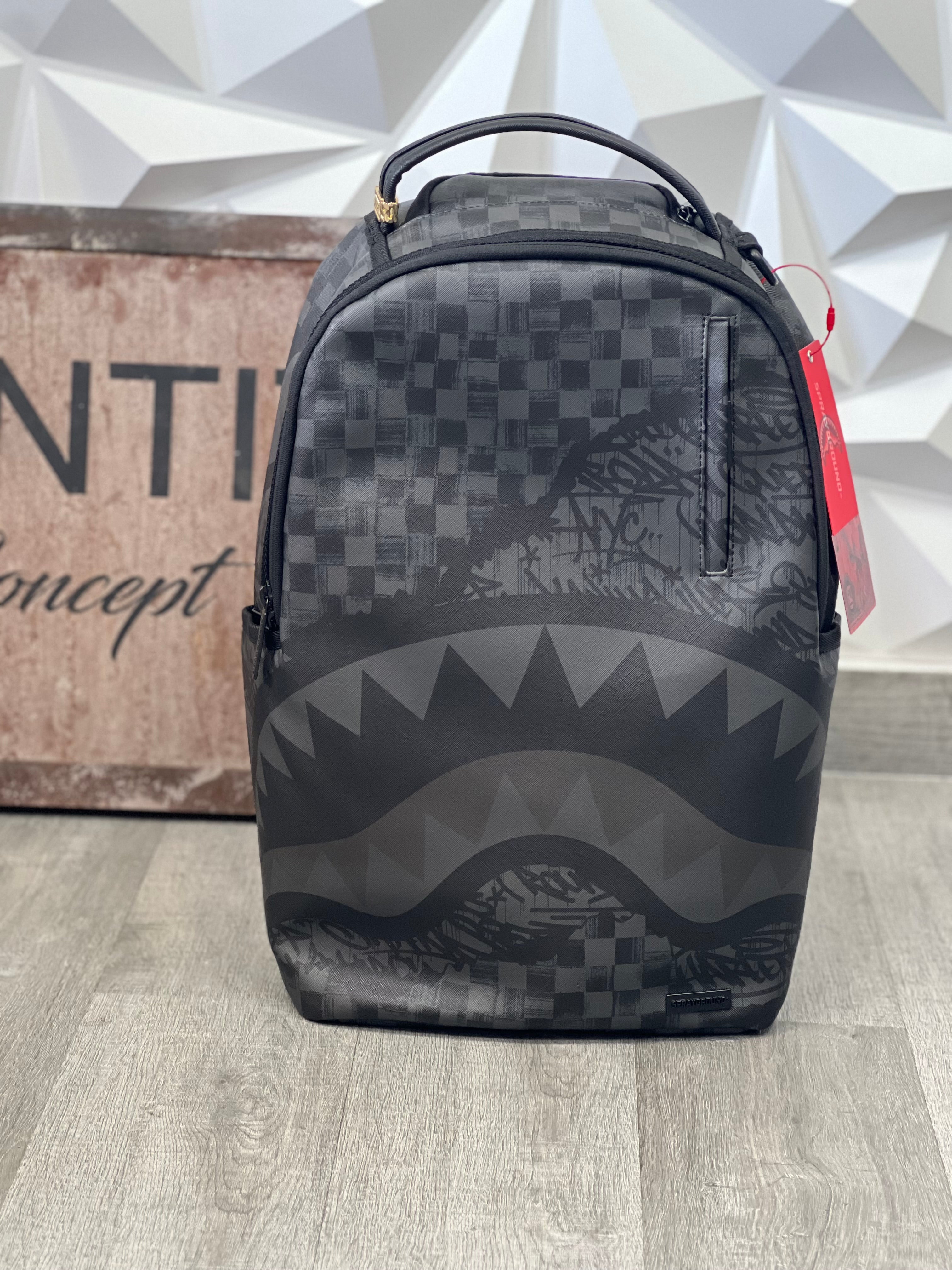 SPRAYGROUND ZAINO TORN GRAFF CHECK GRIGIO 910B7055NSZ