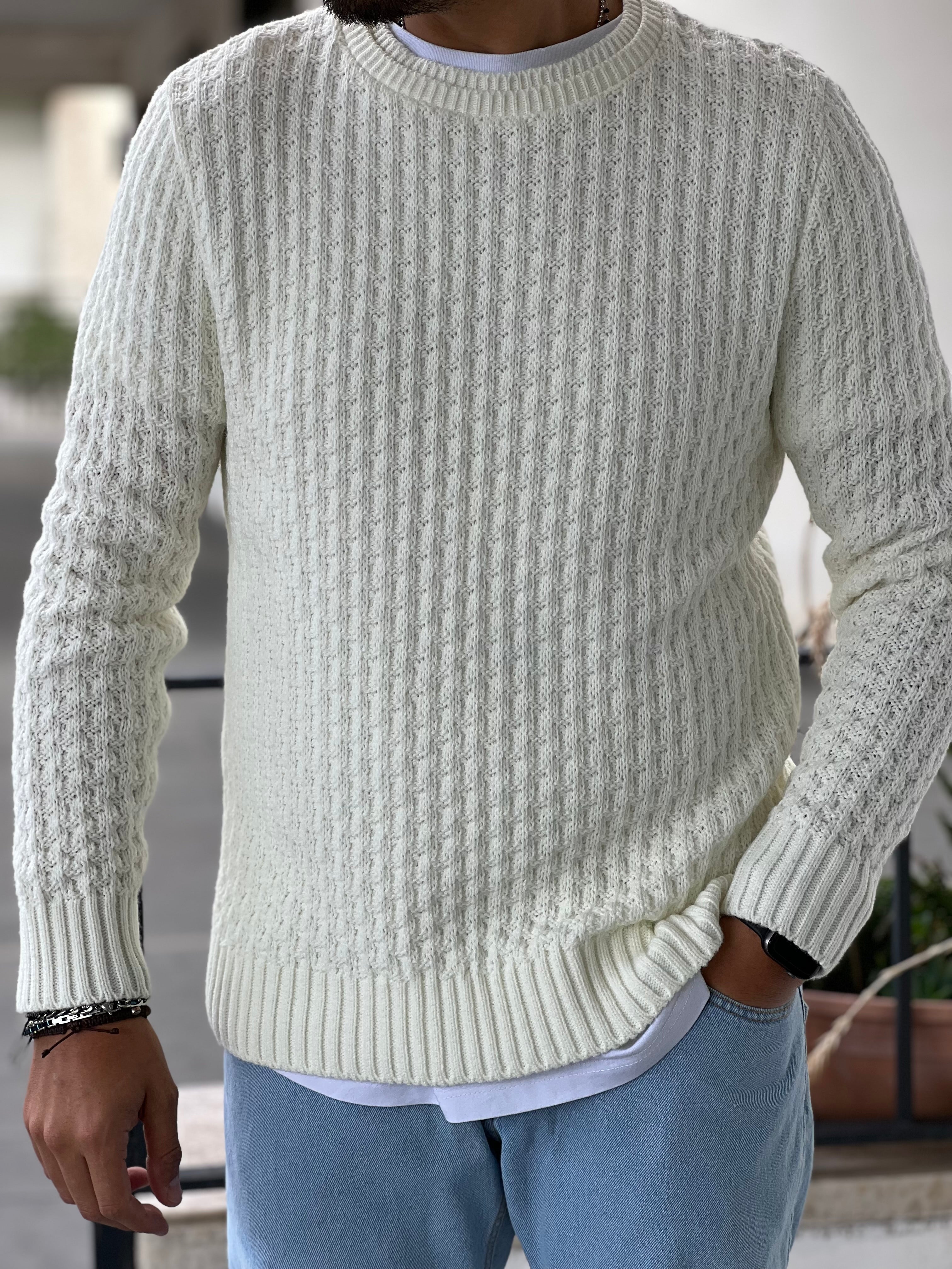 PULLOVER RICAMATO PANNA NEW JOB BRAND BRAND