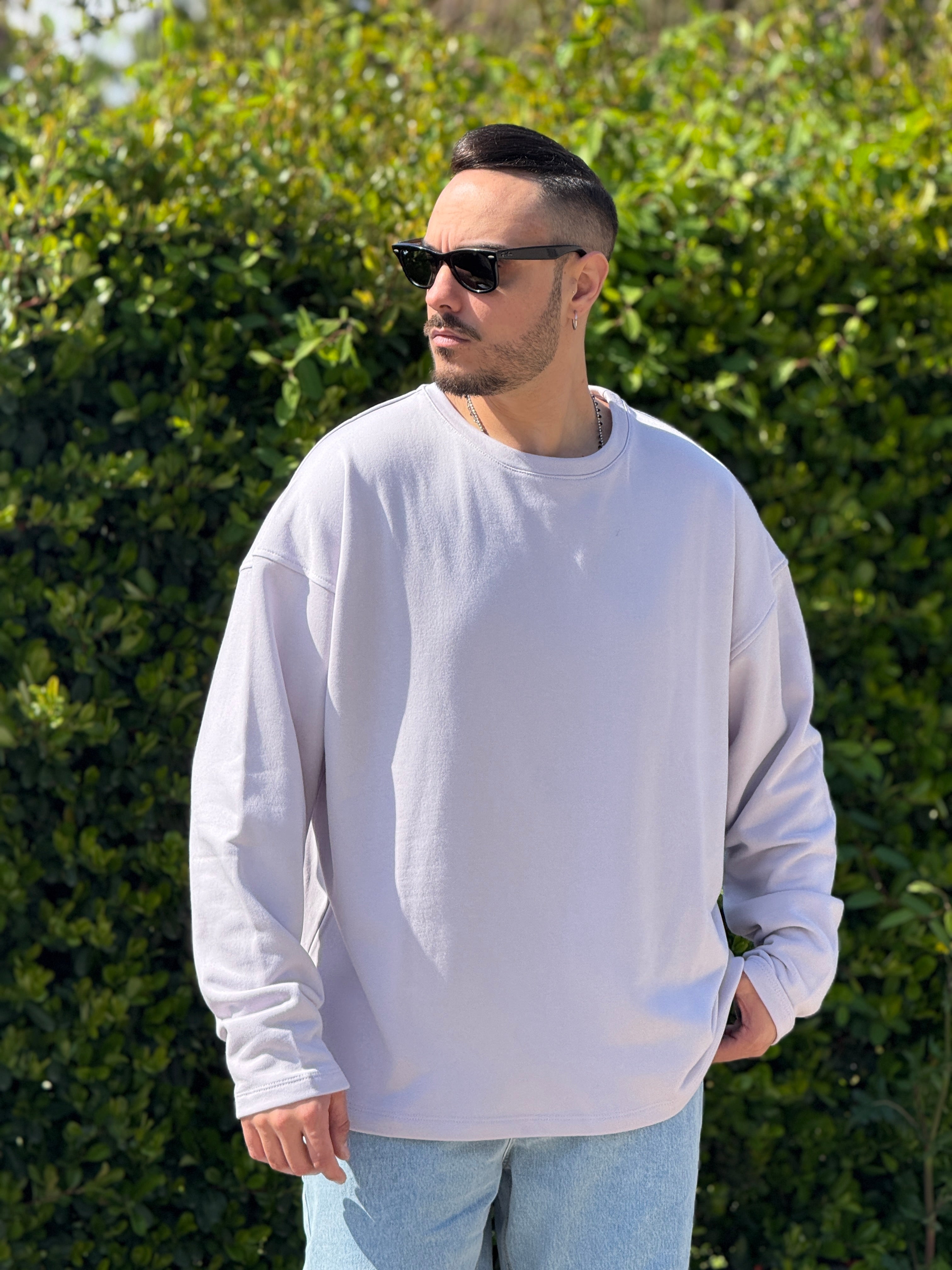 Shirt 300gr over  lilla  new Job Brand