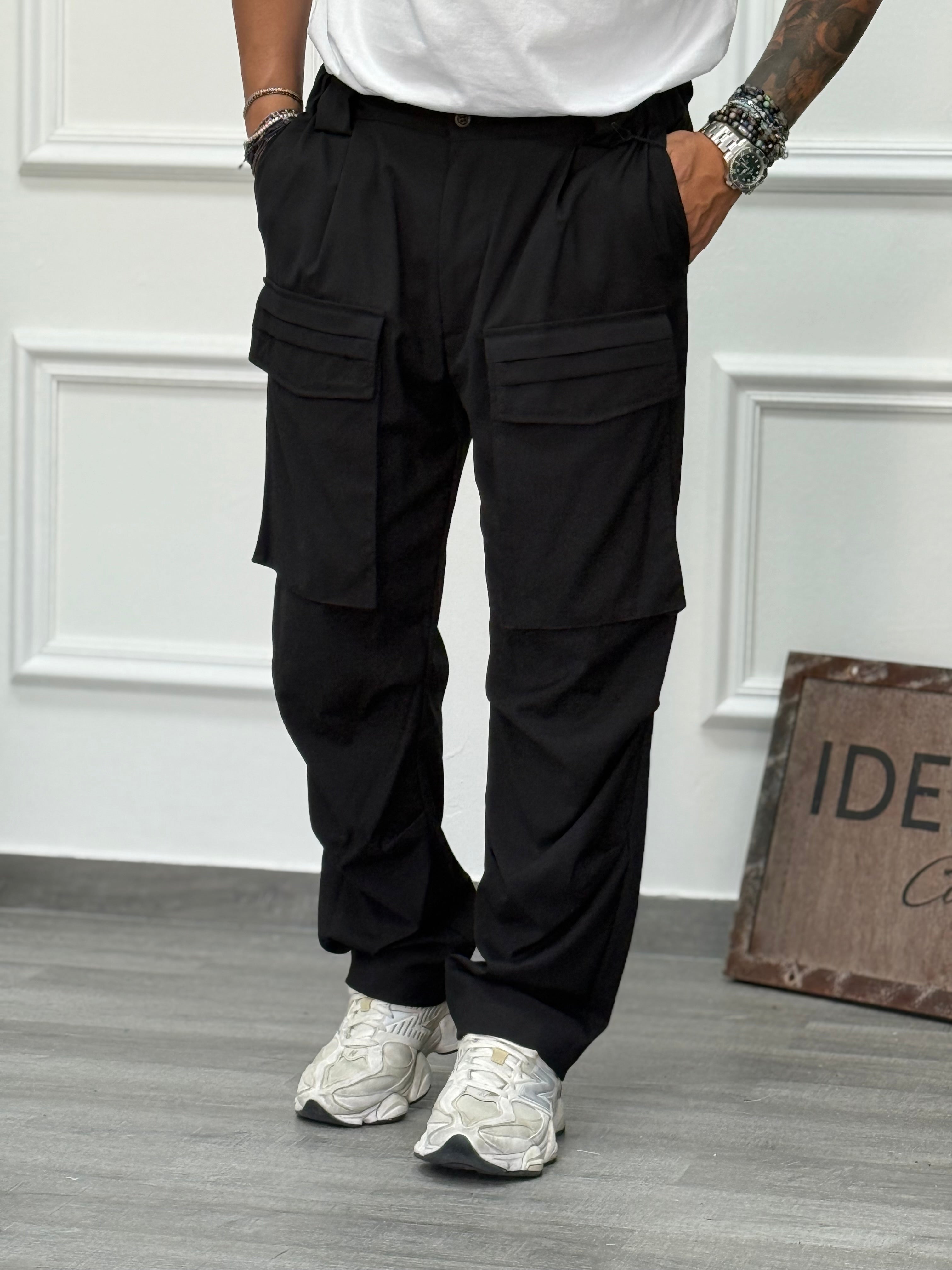 PANTALONE NERO GREG TASCONATO NEW JOB BRAND