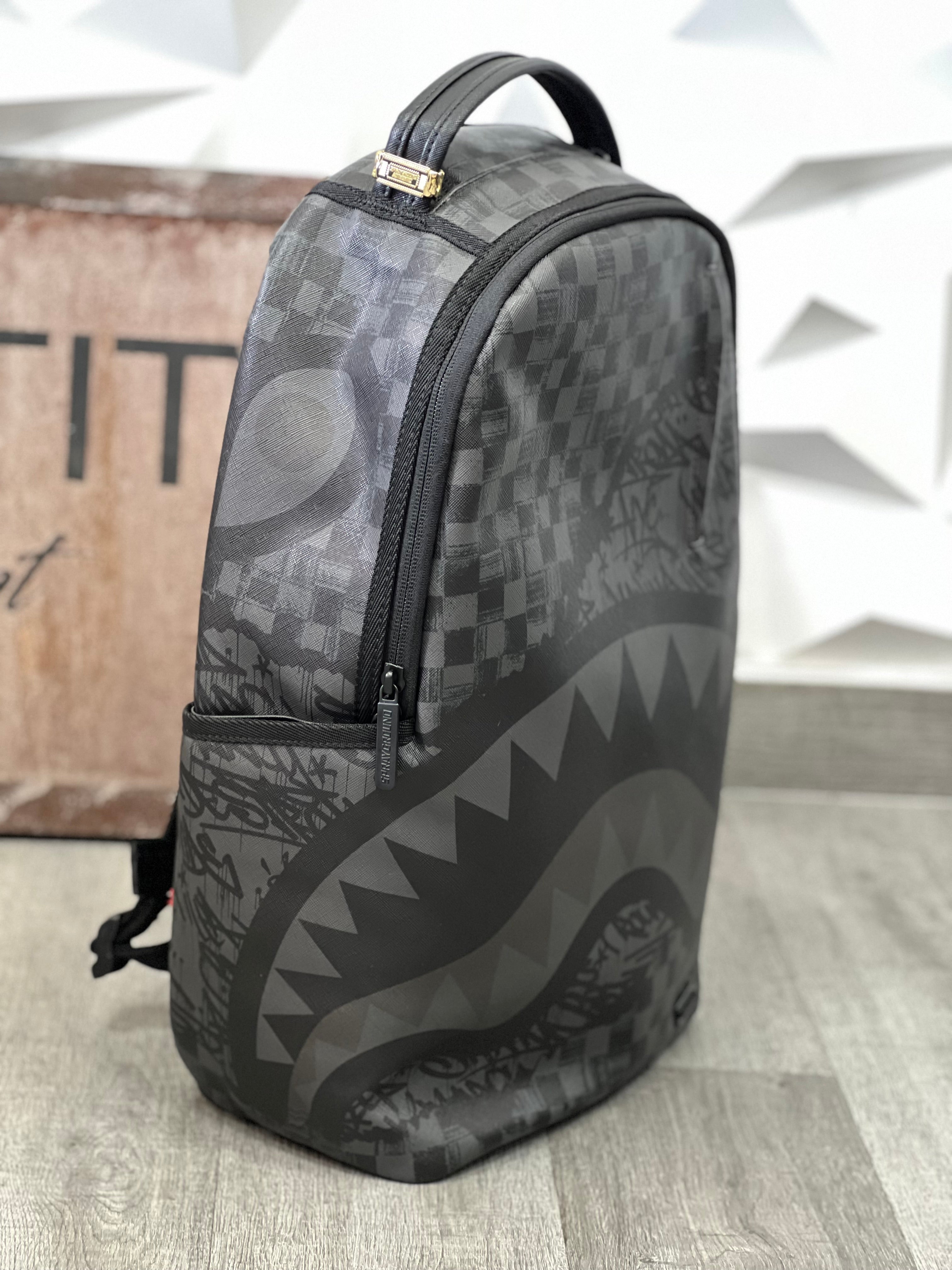 SPRAYGROUND ZAINO TORN GRAFF CHECK GRIGIO 910B7055NSZ