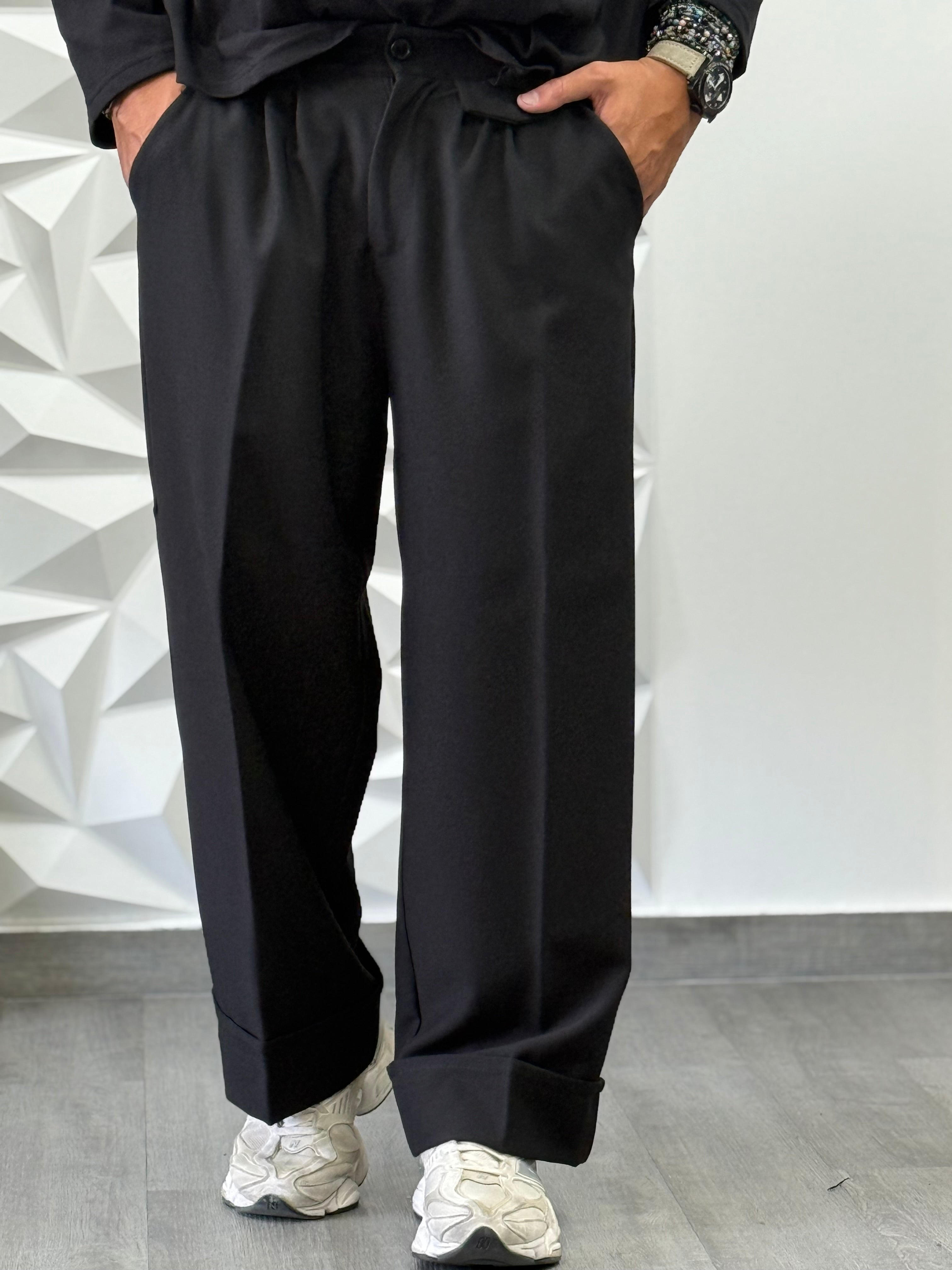 Pantalone Paris nero new job brand