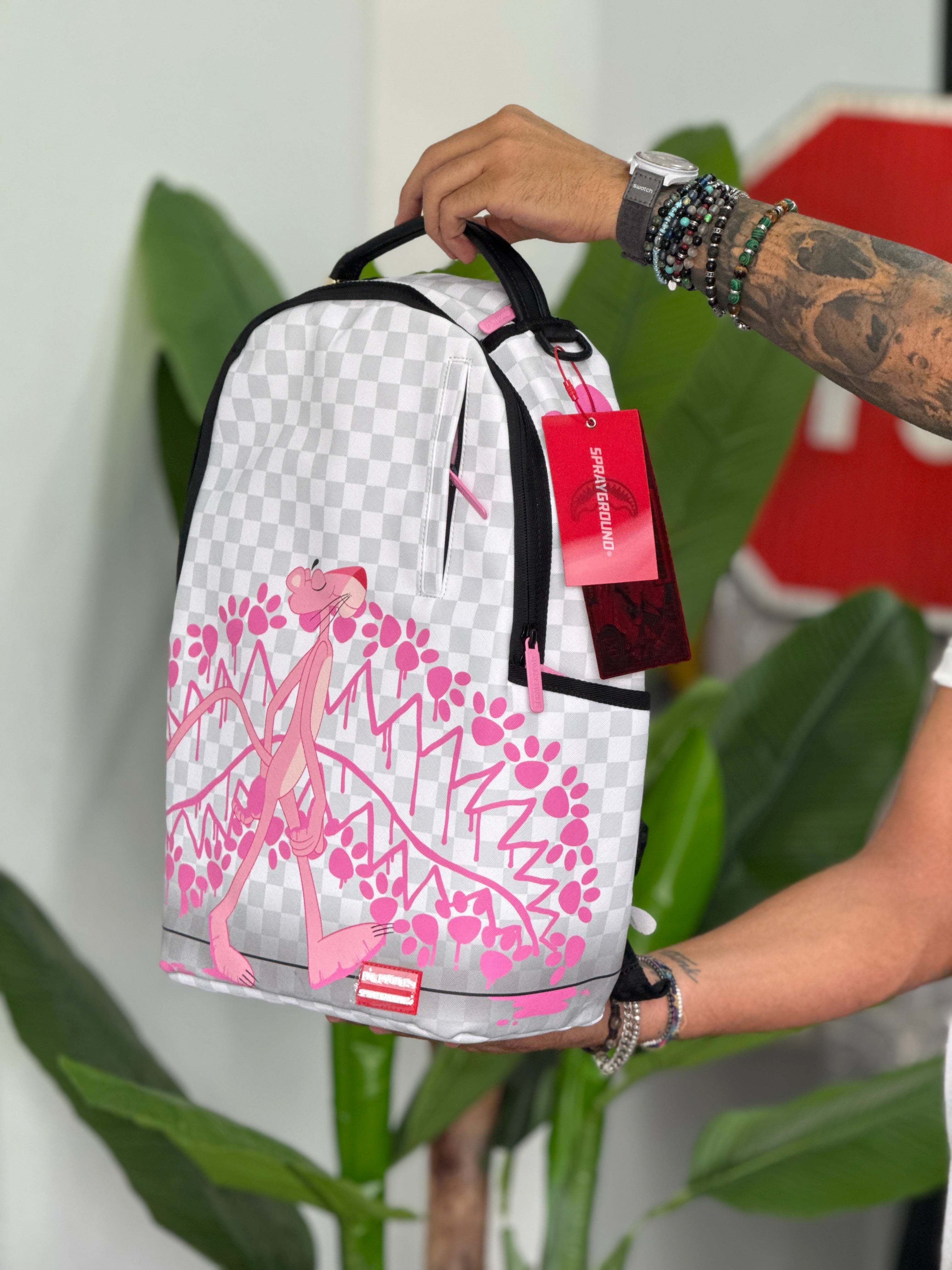 PINK PANTHER PAWPRINTS BACKPACK
