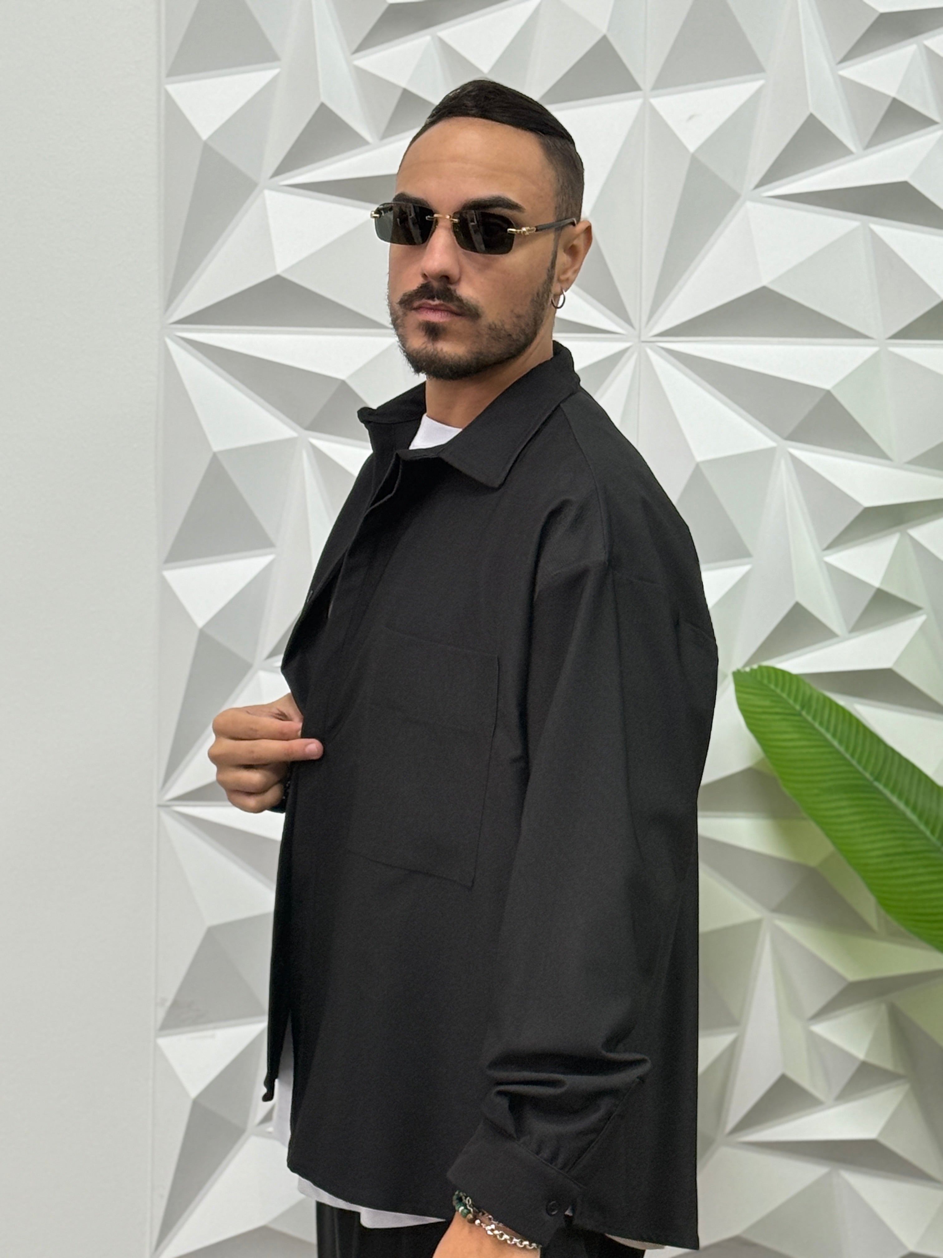 Camicia Oversize  nero New Job Brand