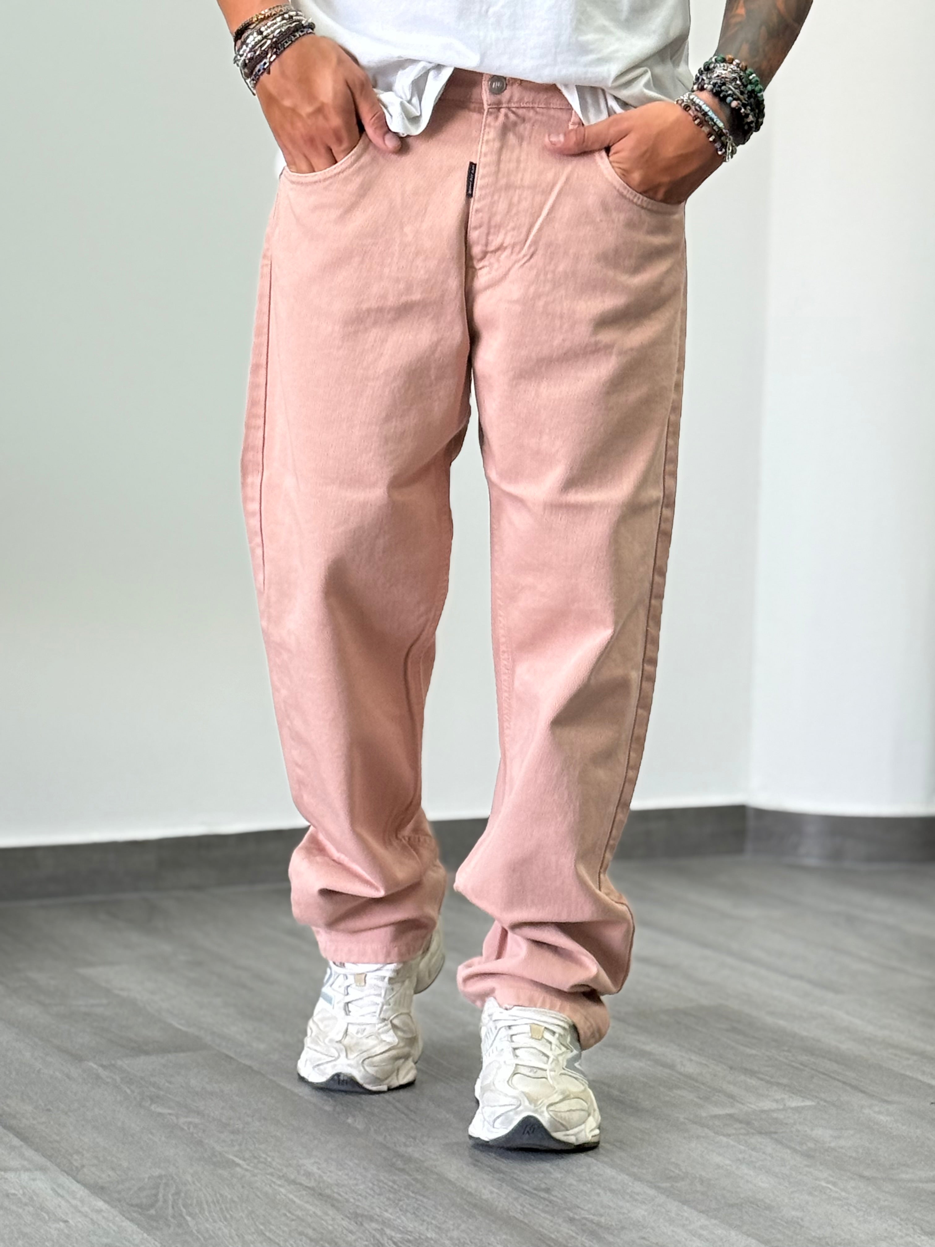 Jeans canoa rosa antico new job brand