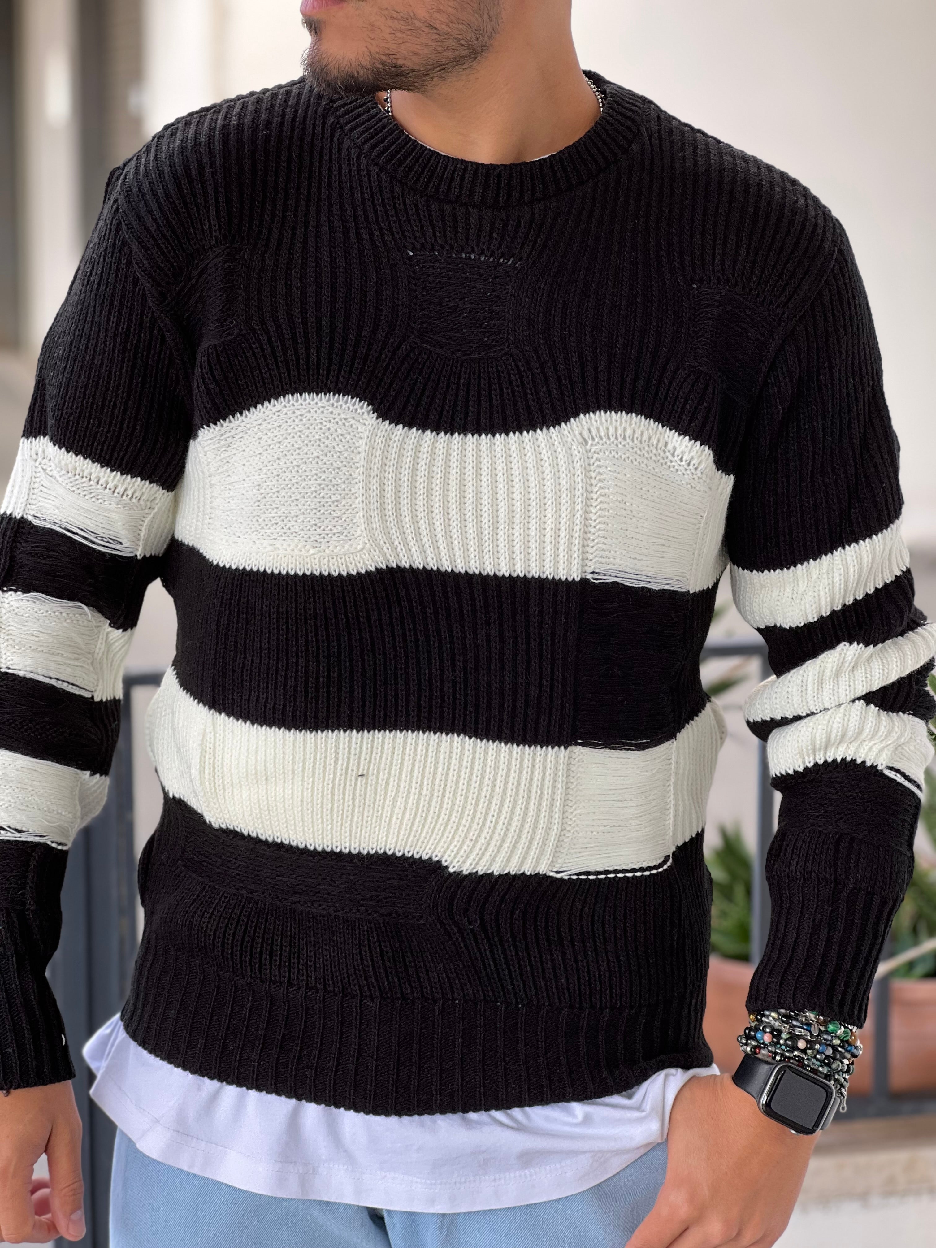 PULLOVER FASCIA STRAPPI NERO  NEW JOB BRAND