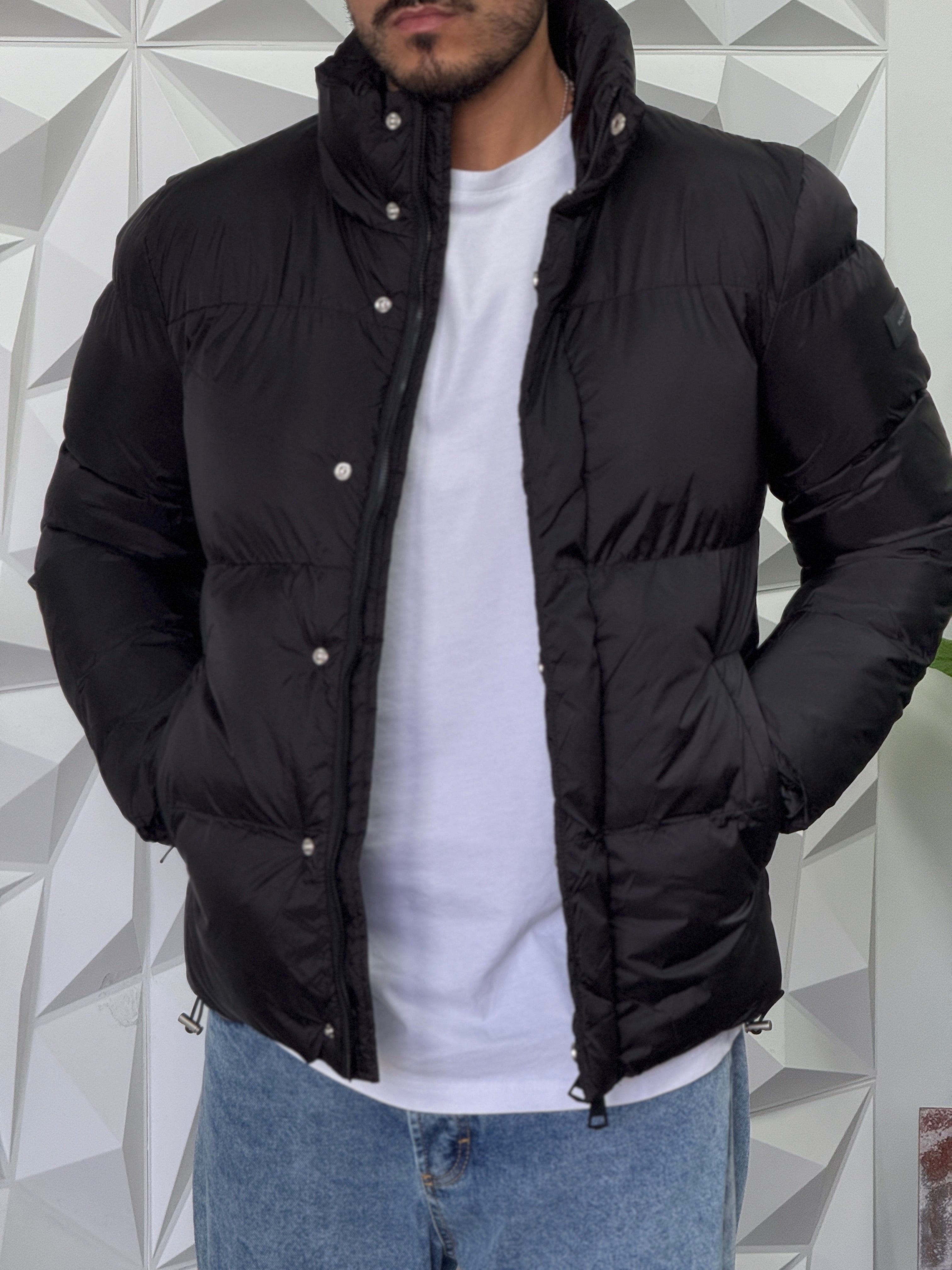 BOMBER MEZZOCOLLO NERO NEW JOB BRAND