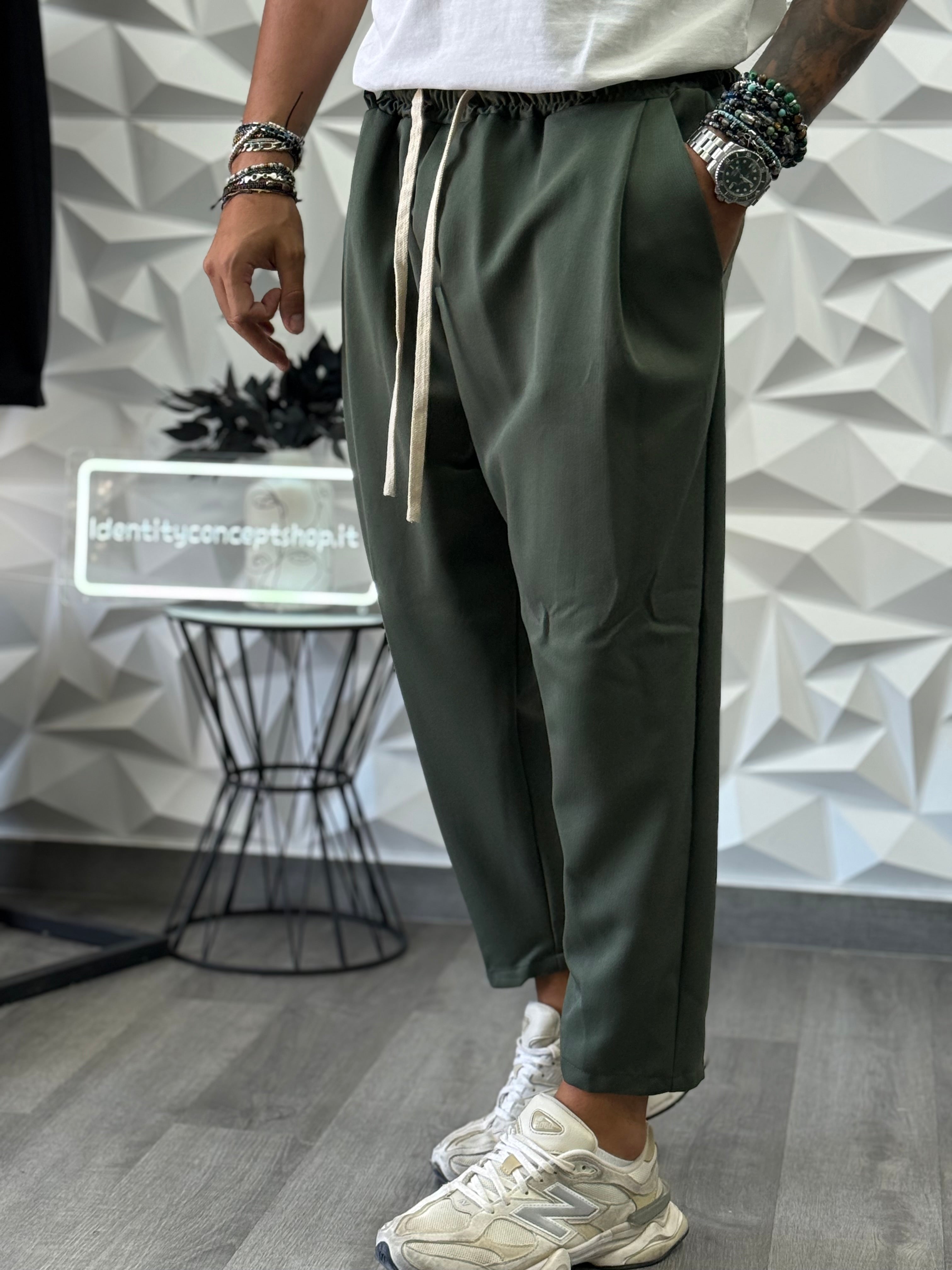 Pantalaccio Dik fv verde militare new job brand