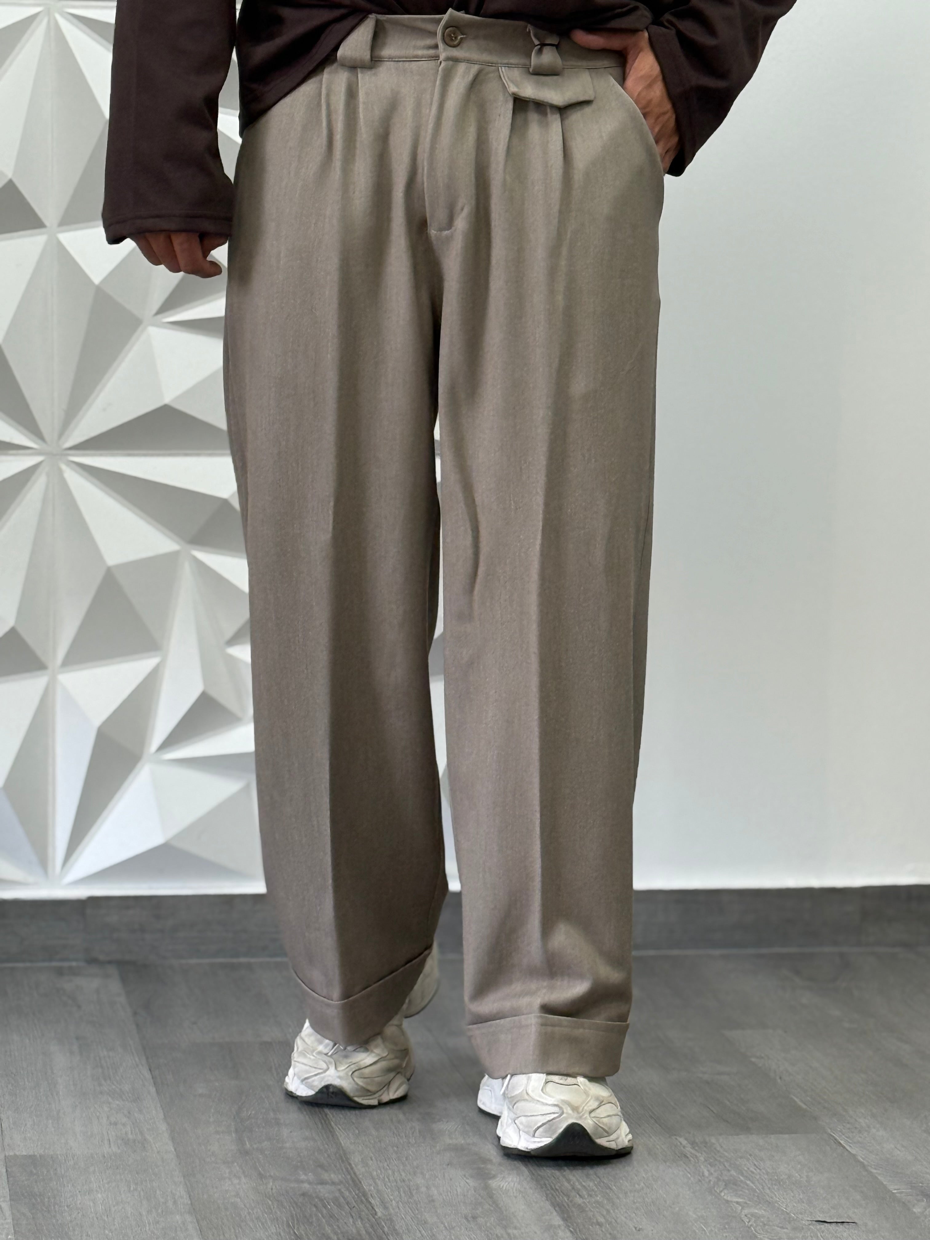 Pantalone Paris beige fiammato new job brand
