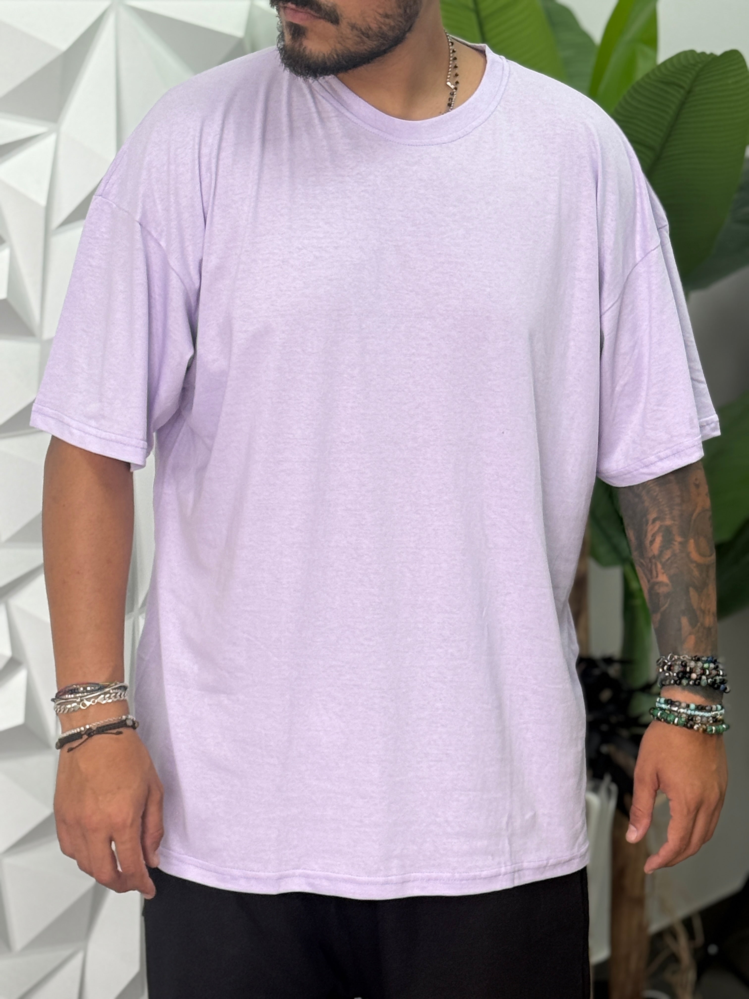 T-SHIRT TS189OV LILLA    NEW JOB BRAND