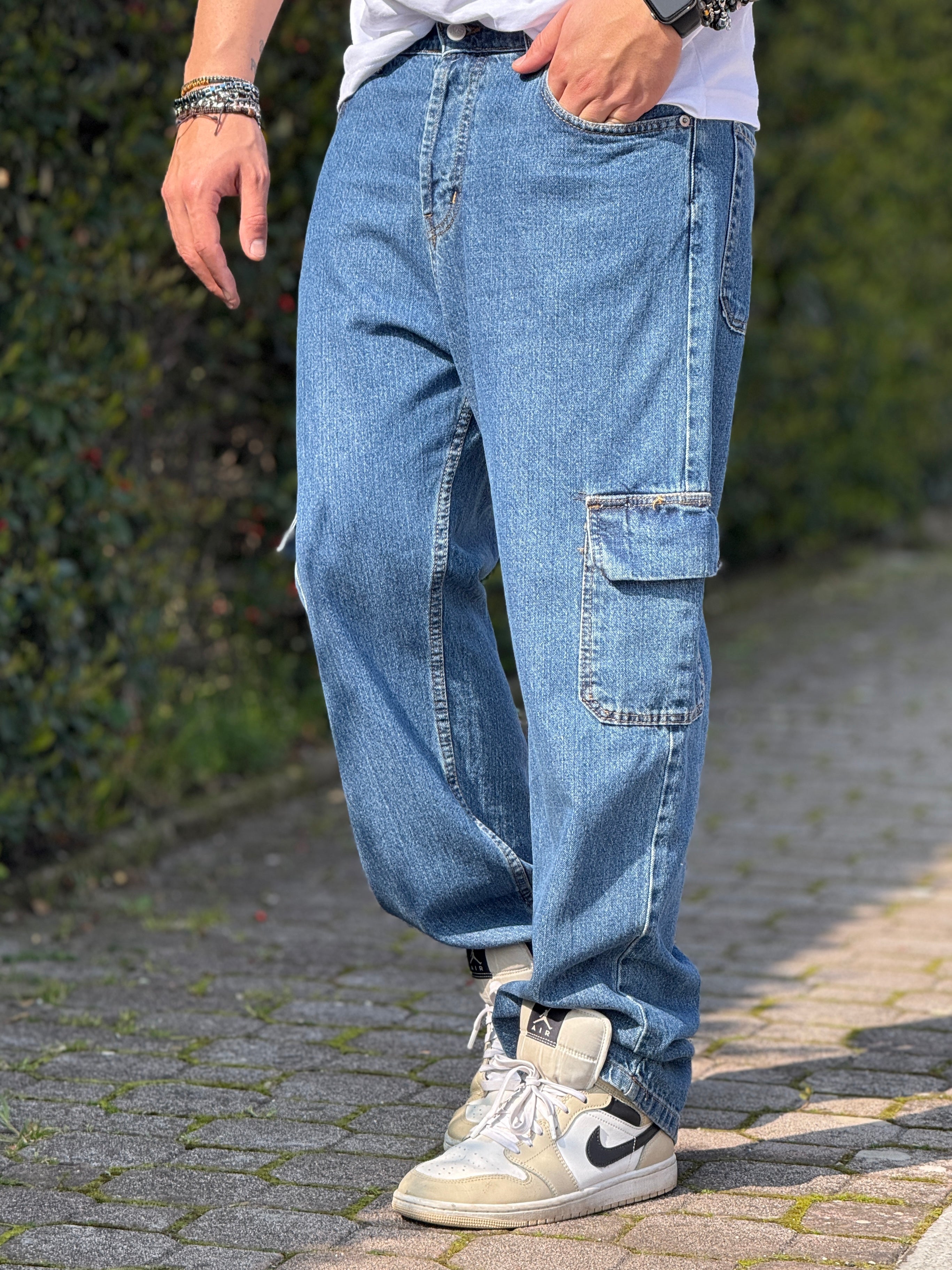 JEANS CARGO FONDO AMPIO NEW JOB BRAND