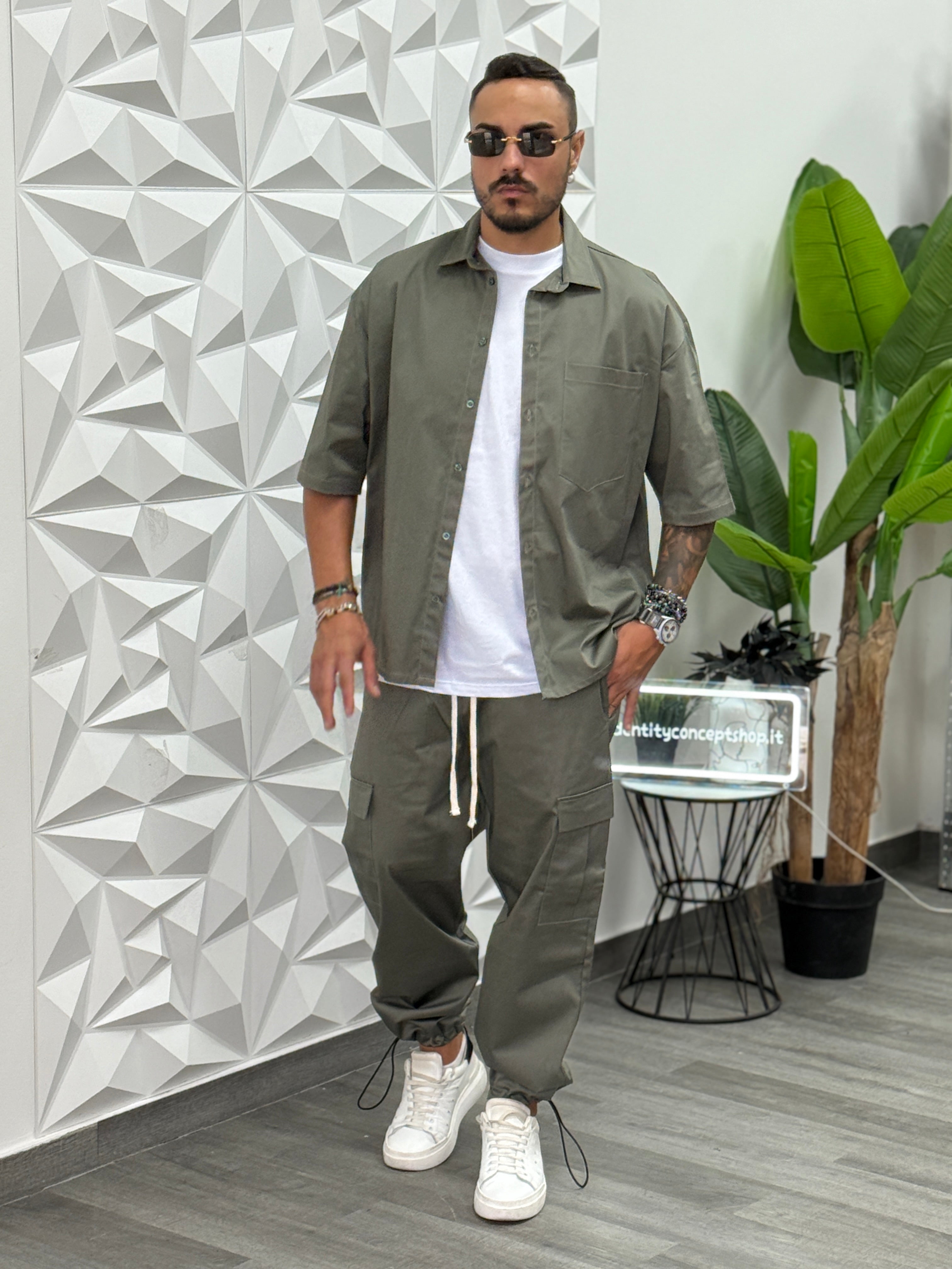 COORDINATO 104UG VERDE MILITARE NEW JOB BRAND