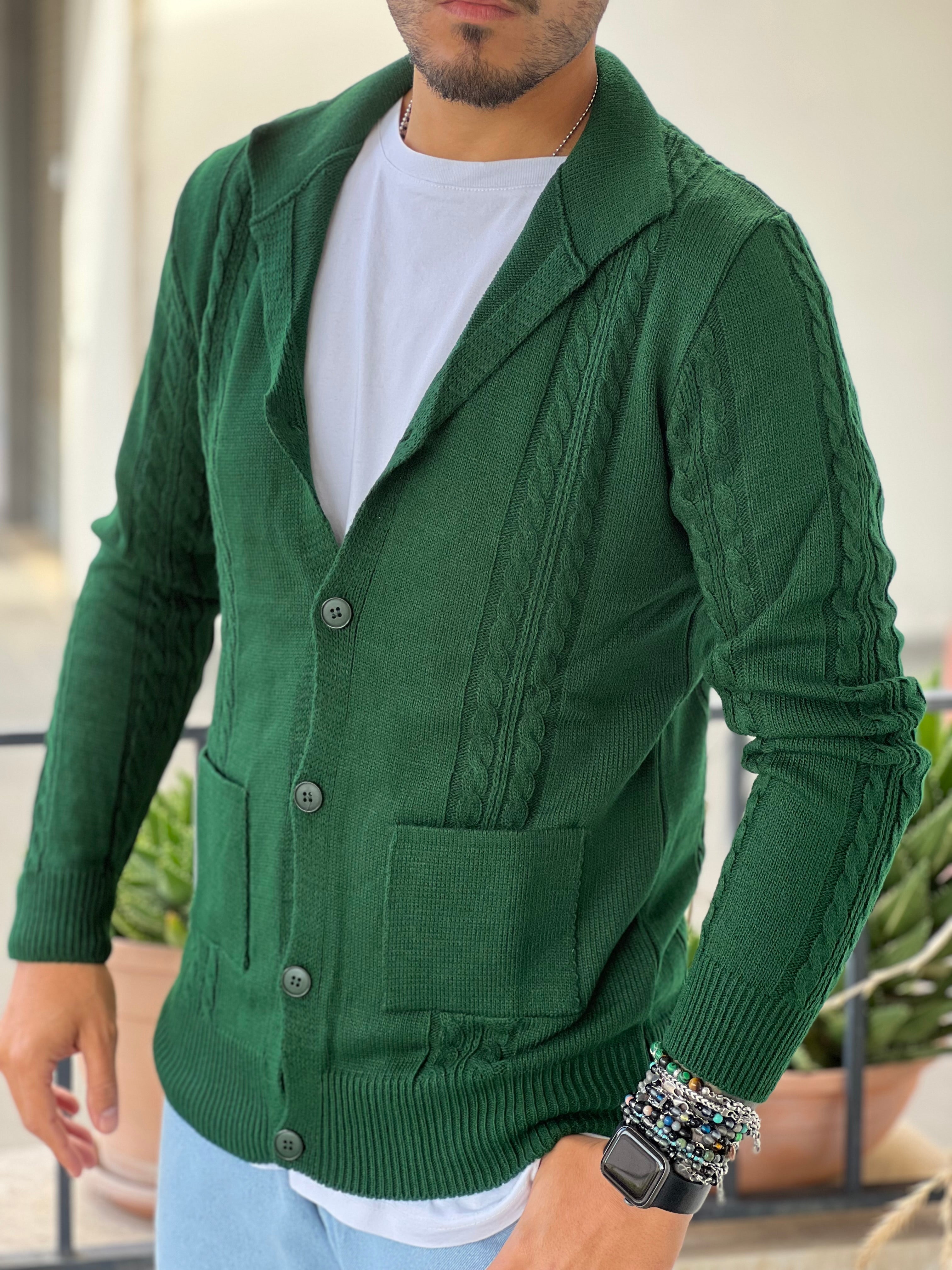 Cardigan verde New Job Brand