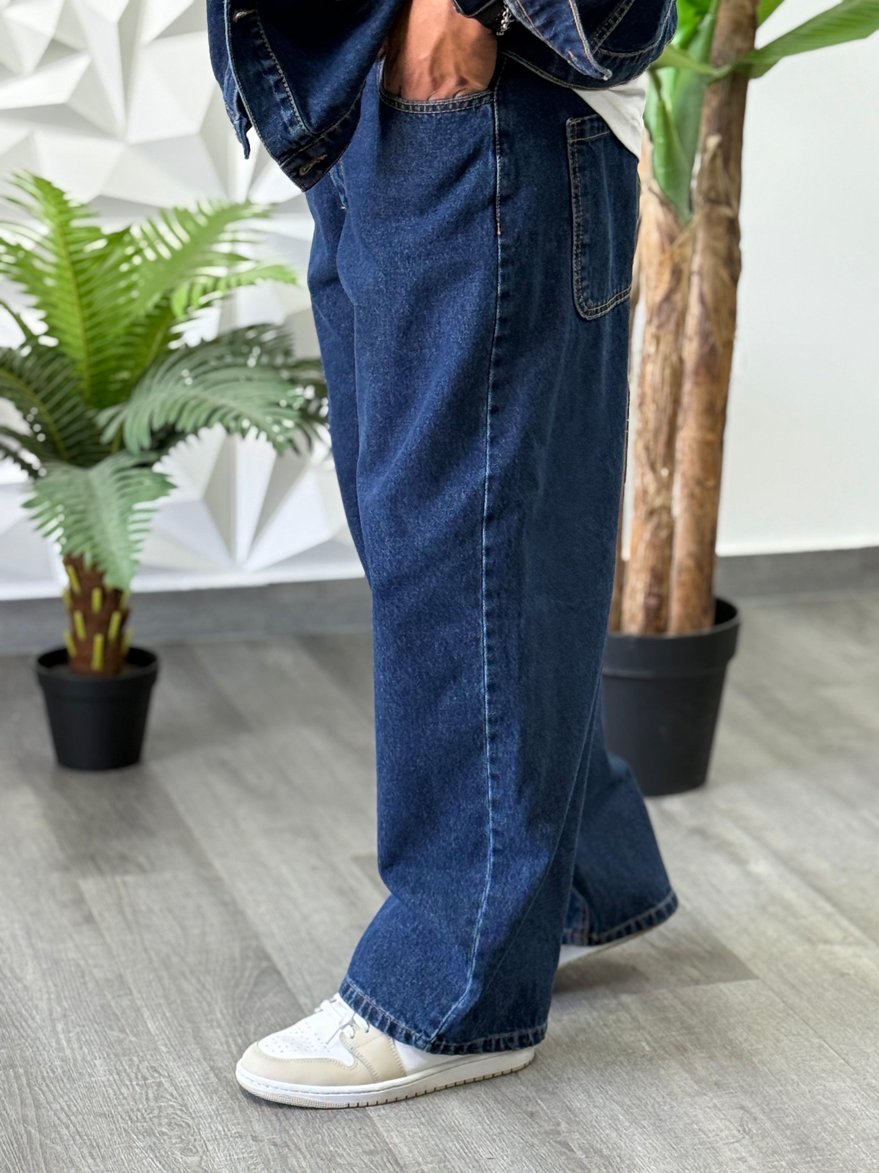 Coordinato Baggy swaggy  di jeans blu  new job brand
