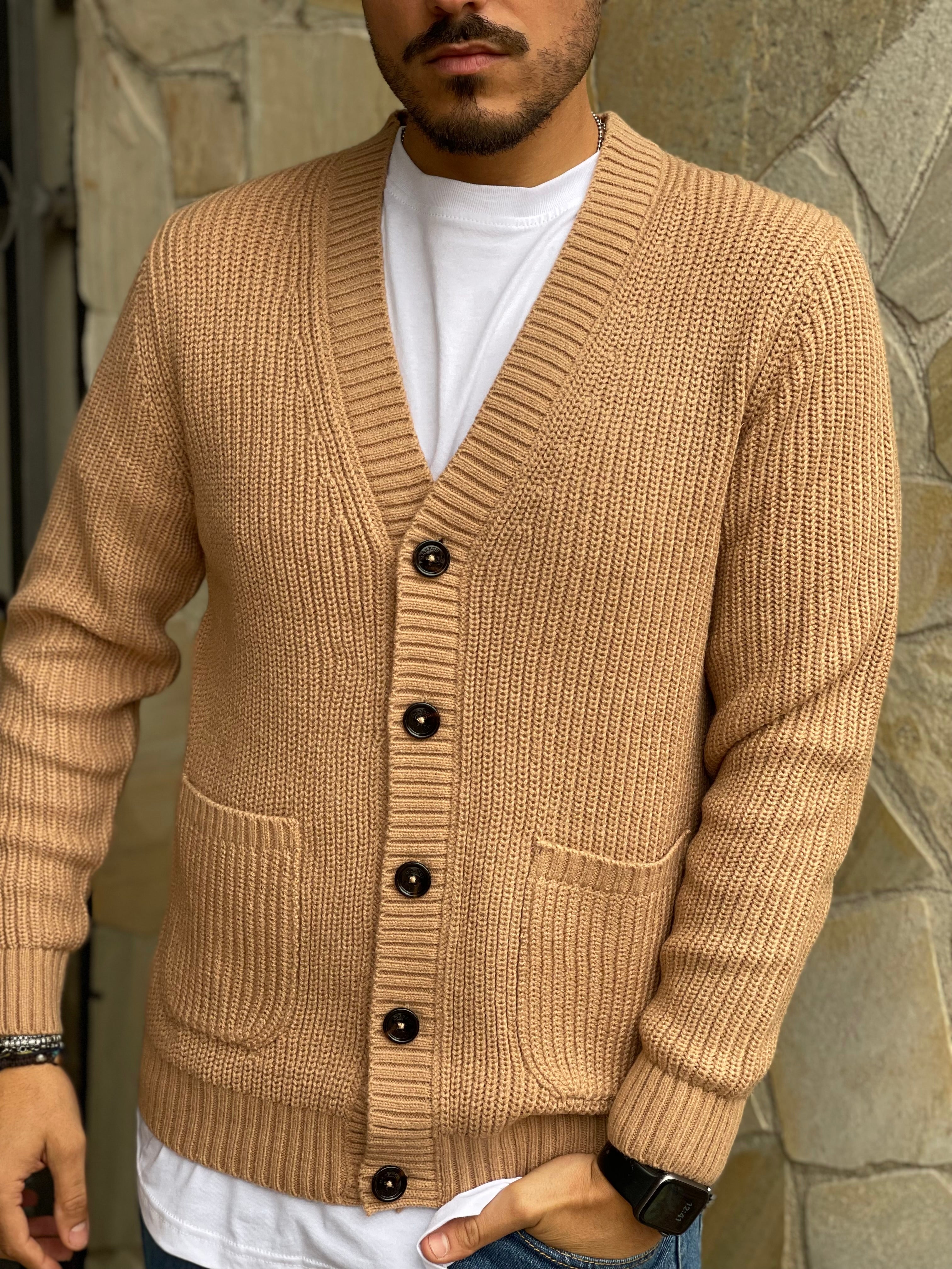 CARDIGAN CAMMELLO MARKUP