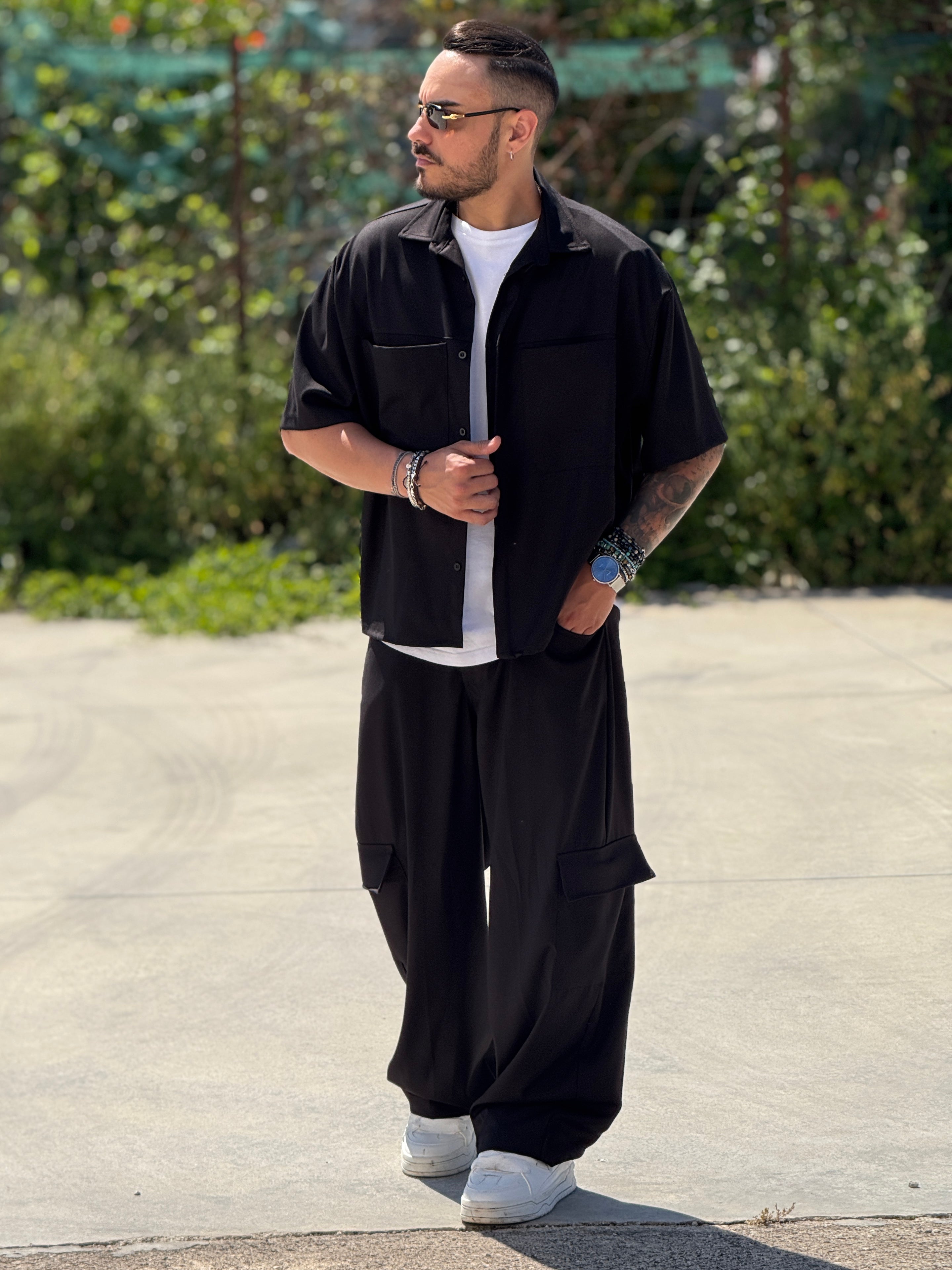 COORDINATO MALAGA NERO  NEW JOB BRAND