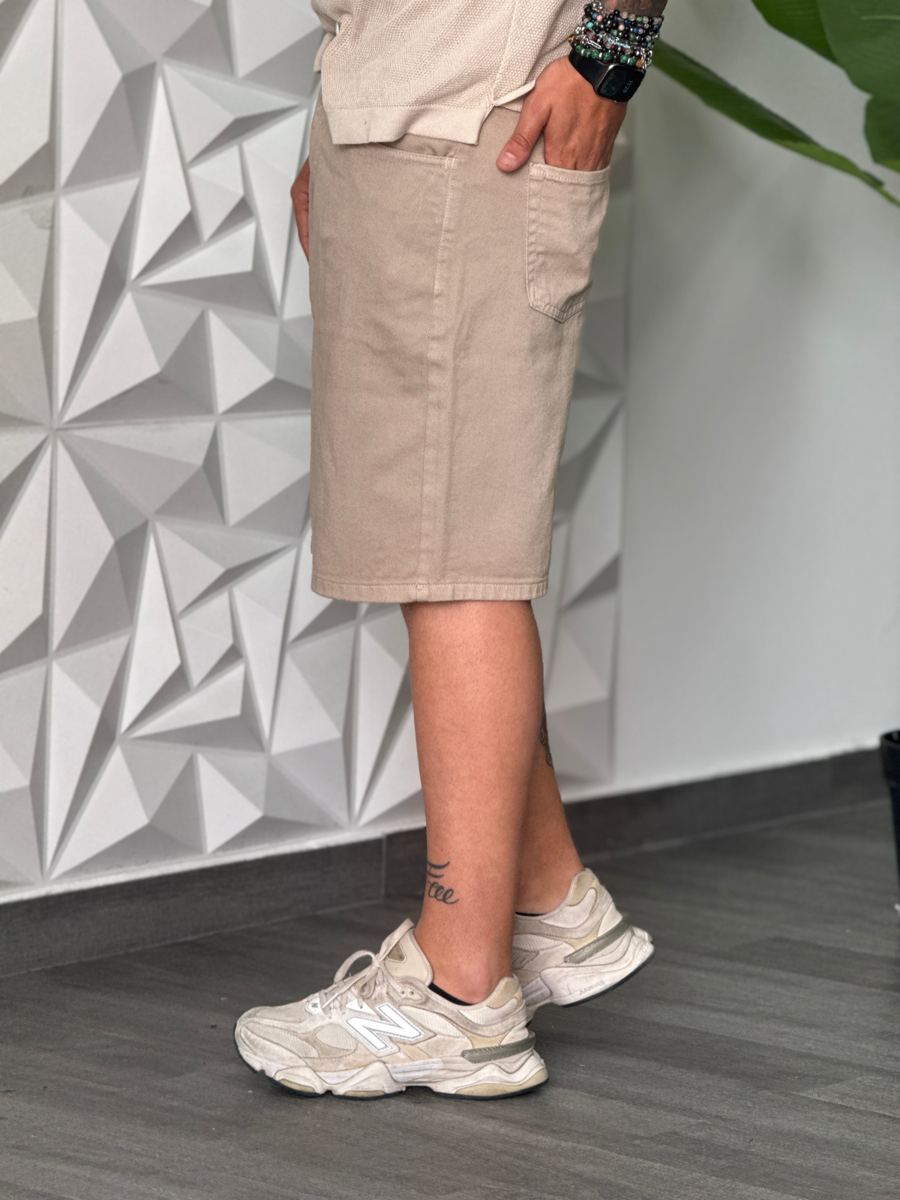 BERMUDA BALEN BEIGE NEW JOB BRAND